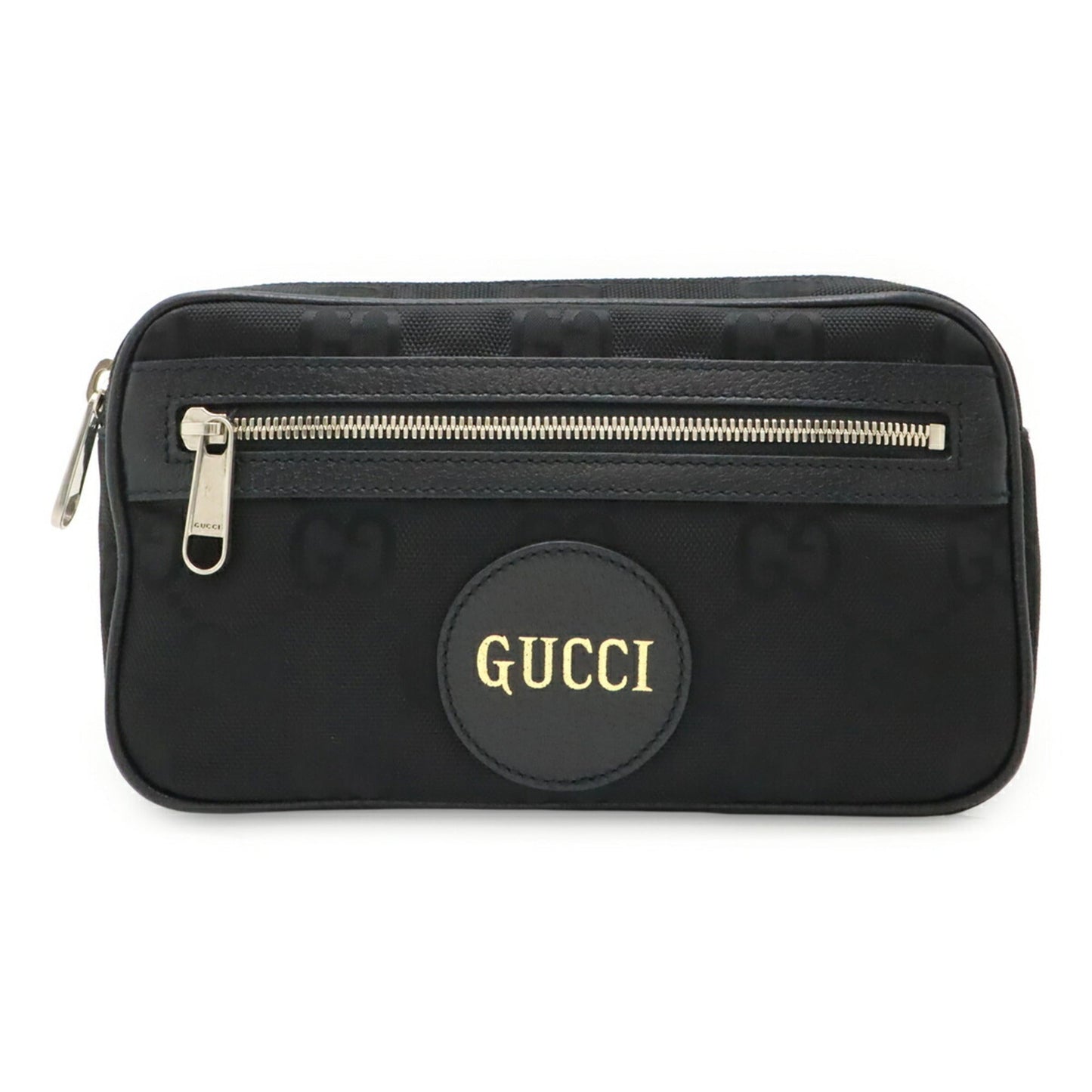 Gucci Black Nylon Canvas Leather Fanny Pack Sling Bag ( )