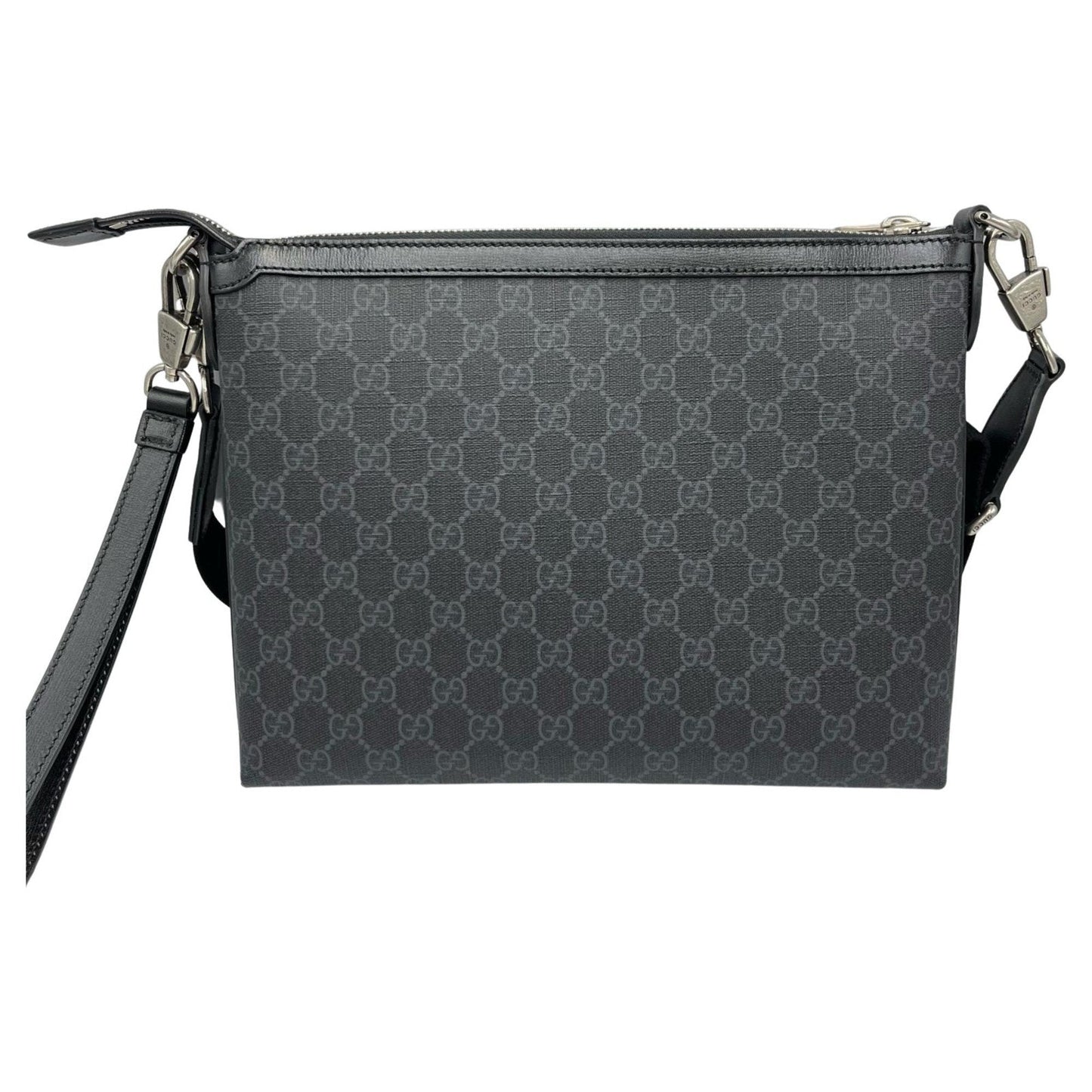 Gucci Black Gg Supreme Messenger Bag Shoulder Bag ( )