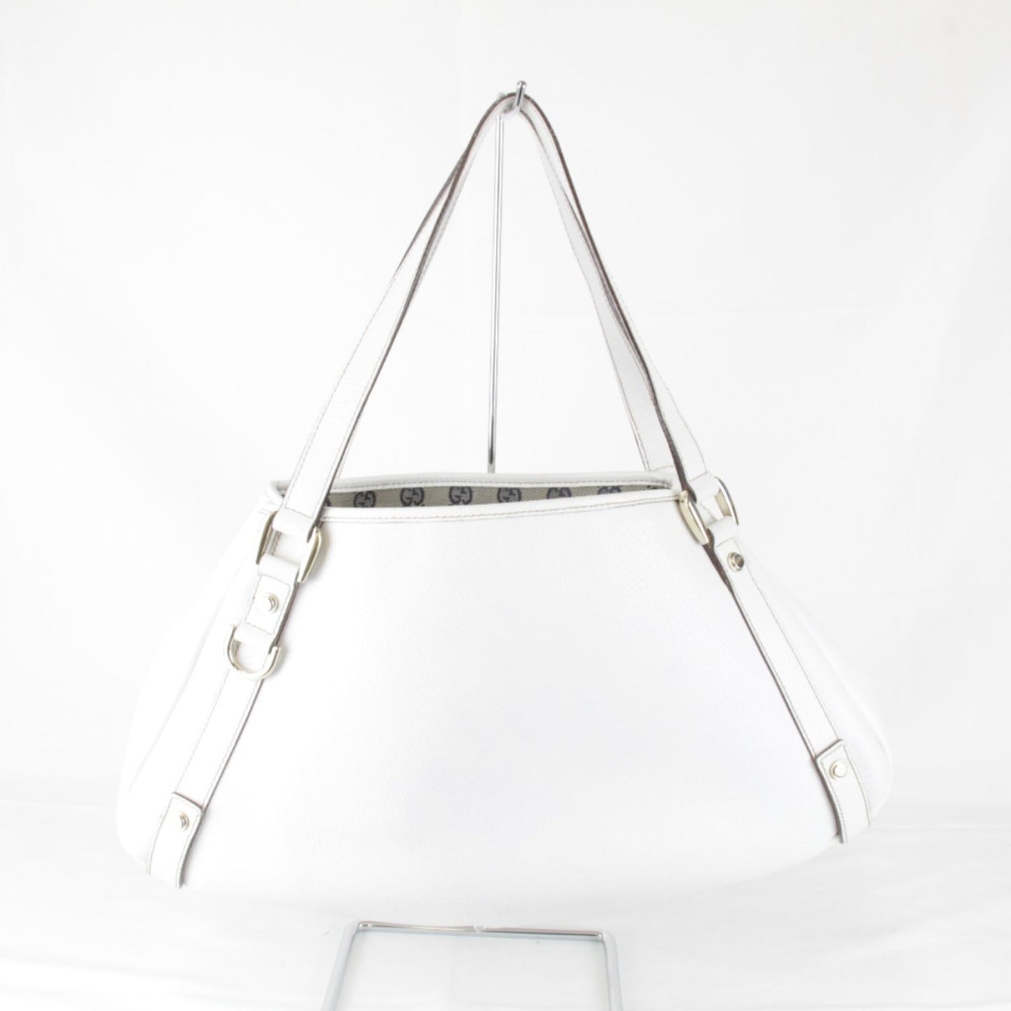 Gucci White Leather Tote Bag ( )