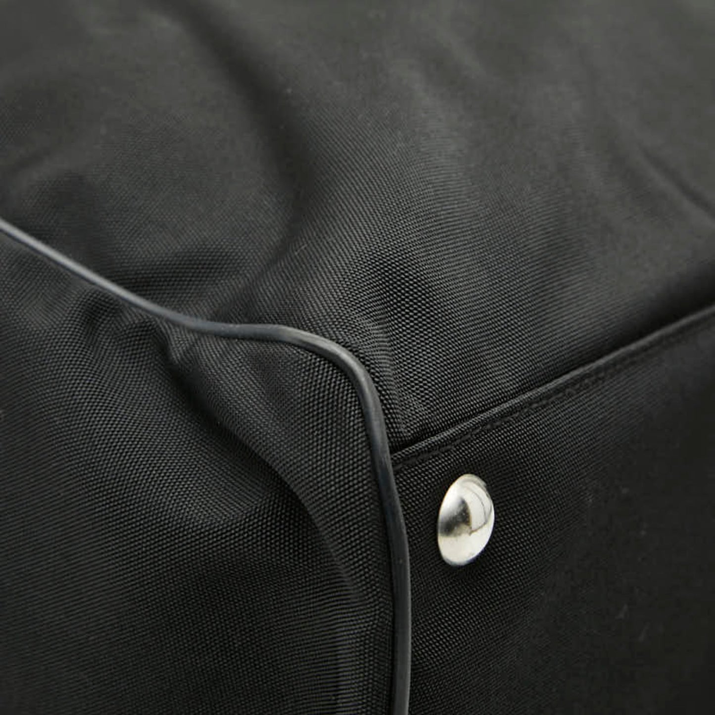 Gucci Black Nylon Leather Tote Bag ( )