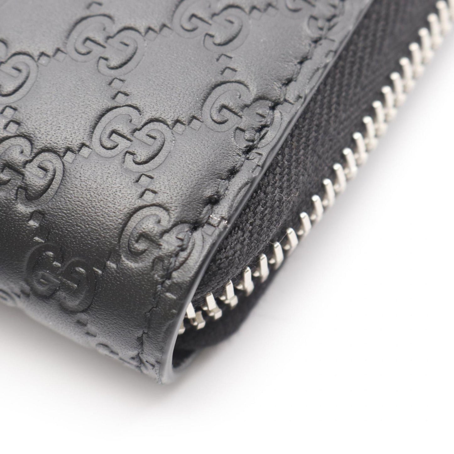 Gucci Black Leather Long Wallet (Bi-Fold) ( )