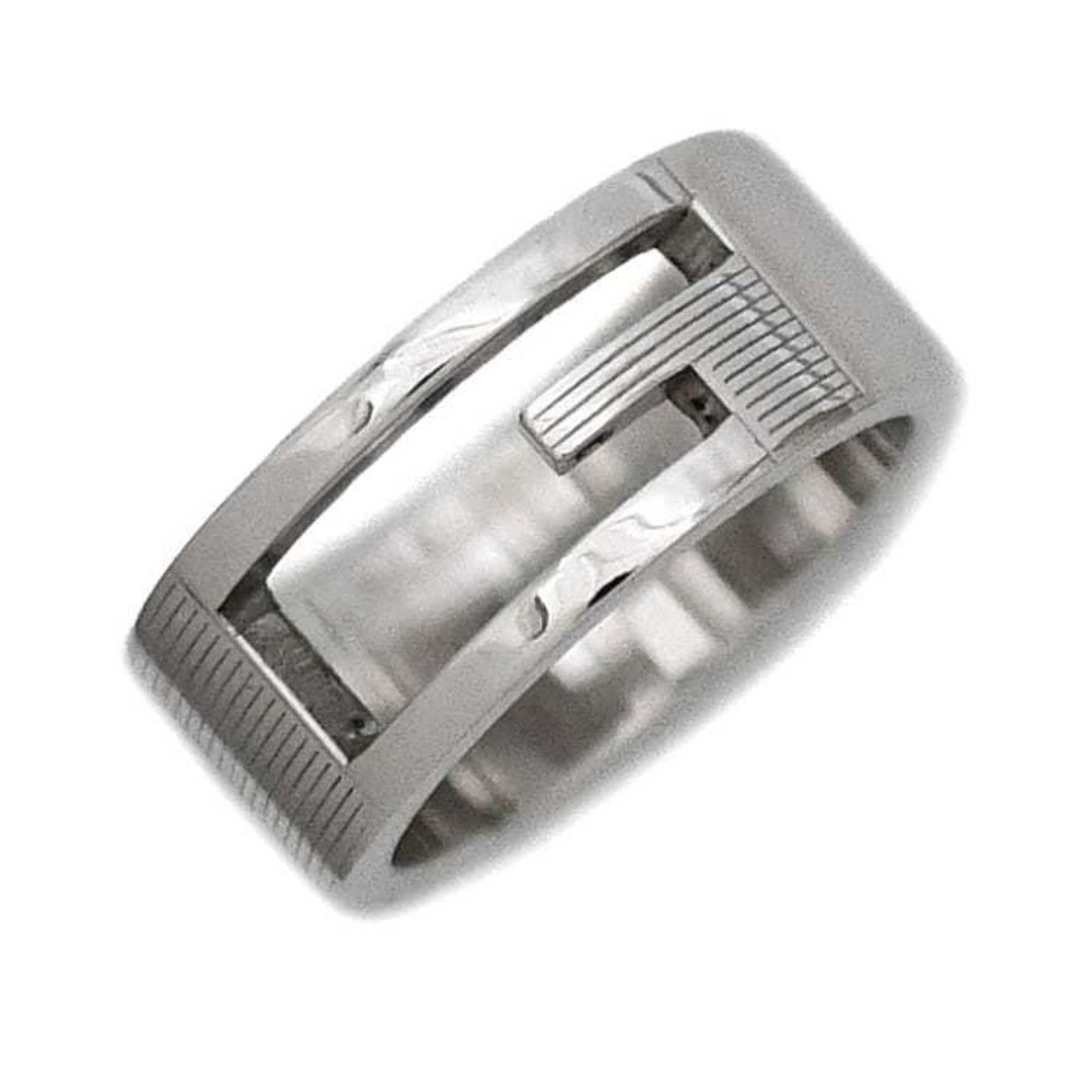 Gucci Silver 925 Band Ring ( )