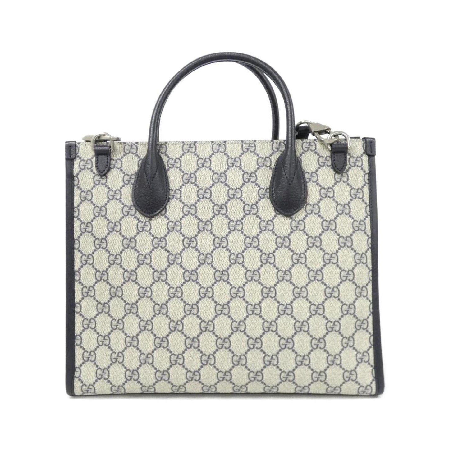 Gucci Beige Blue Gg Supreme Leather Handbag ( )