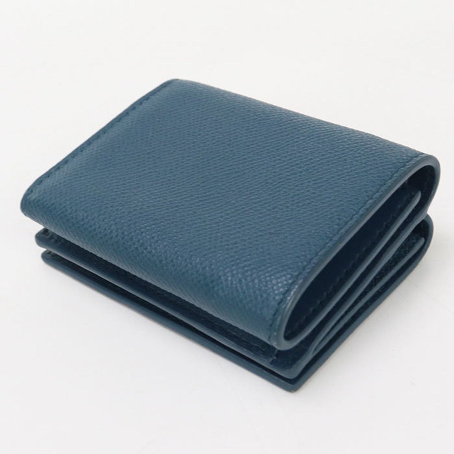 Christian Dior Blue Leather Wallet (Tri-Fold) ()