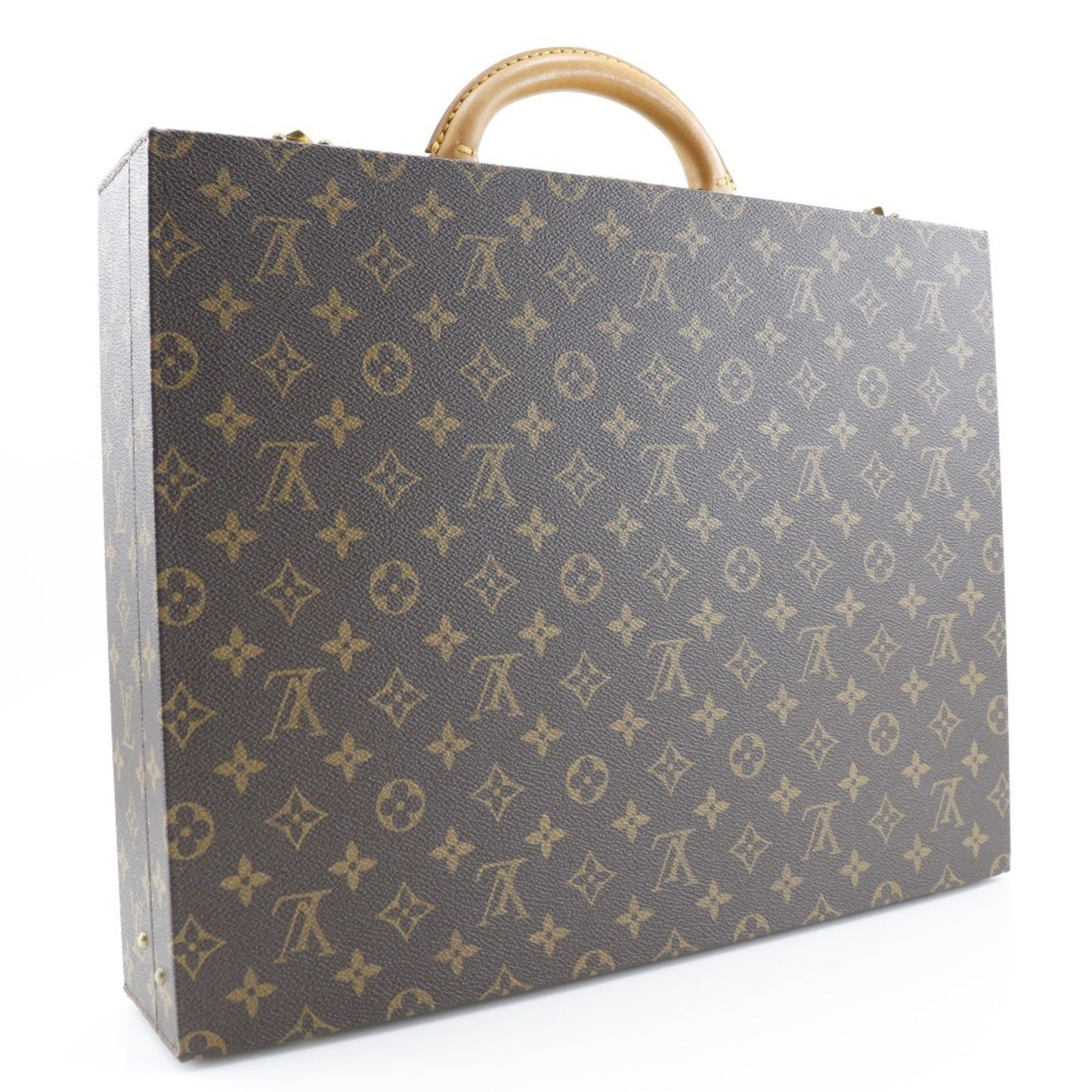 LOUIS VUITTON Attache Case Business Bag President Monogram Canvas Brown SO4508 Unisex