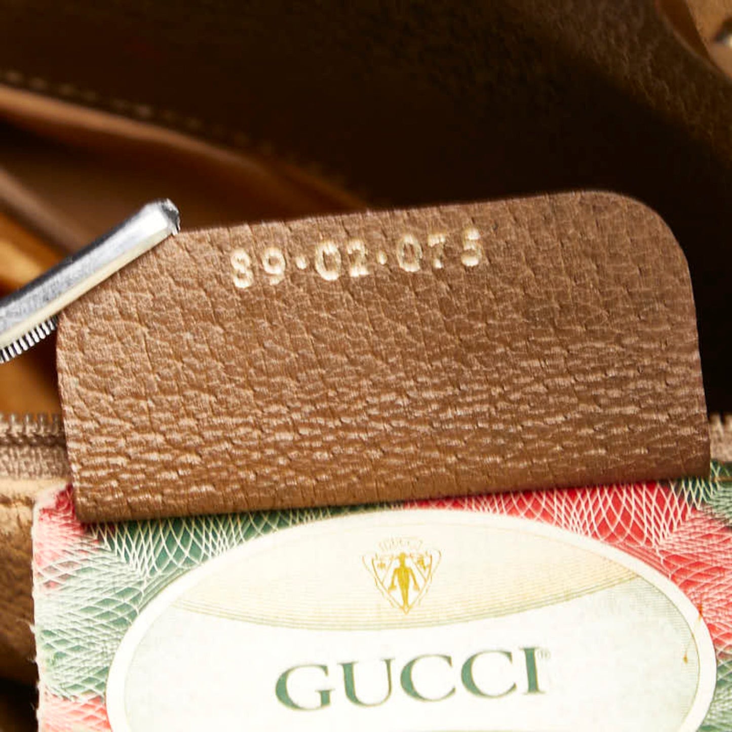 Gucci Beige Brown Pvc Leather Clutch Bag ( )