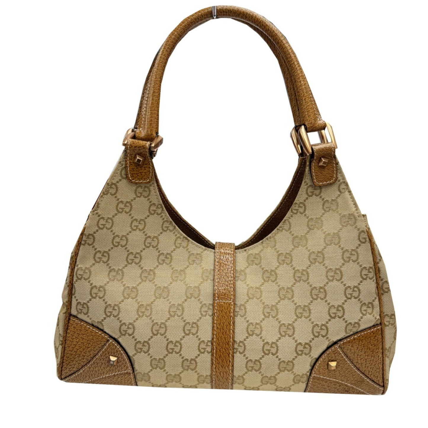 Gucci New Jackie Beige Gg Canvas Handbag ( )