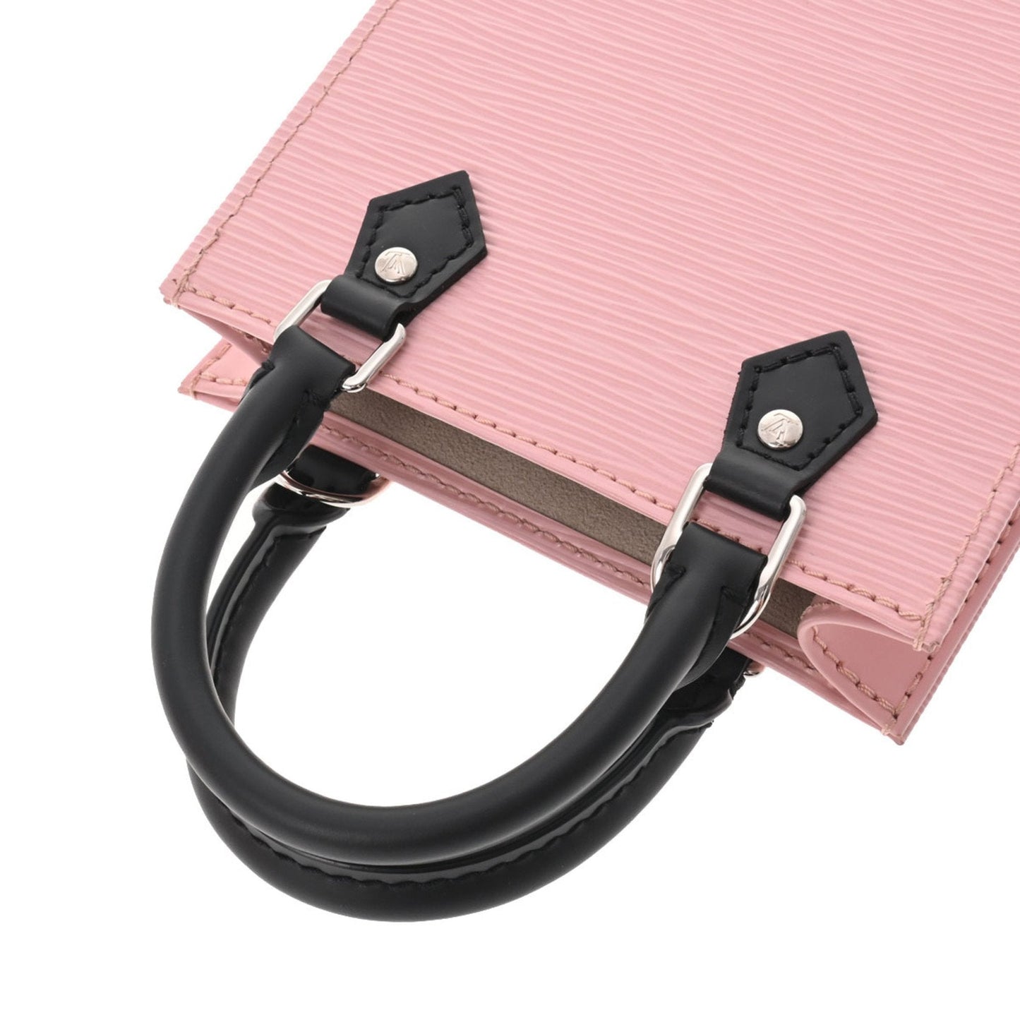 LOUIS VUITTON Epi Petite Sac Pla Rose Ballerine M69441 Women's Leather Handbag