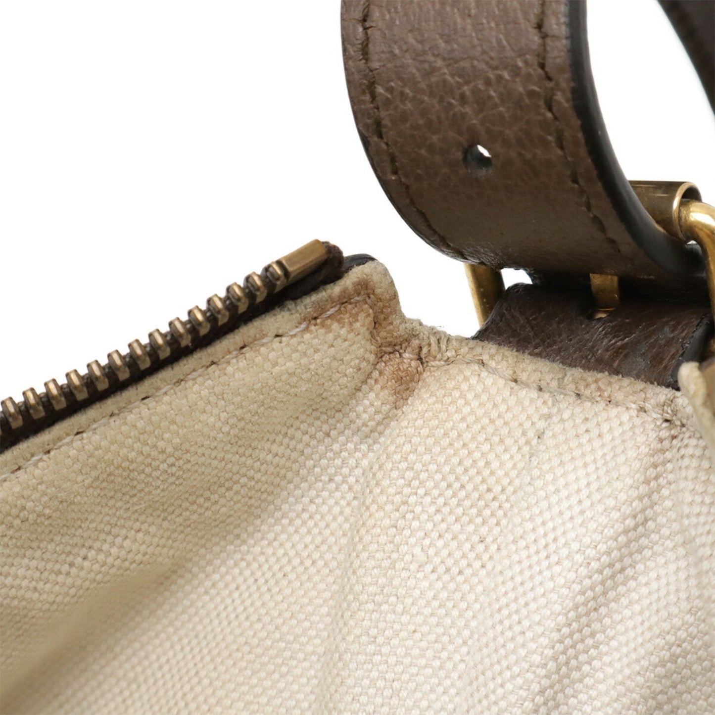 Gucci Beige Brown Green Red Color Gg Supreme Leather Shoulder Bag ( )