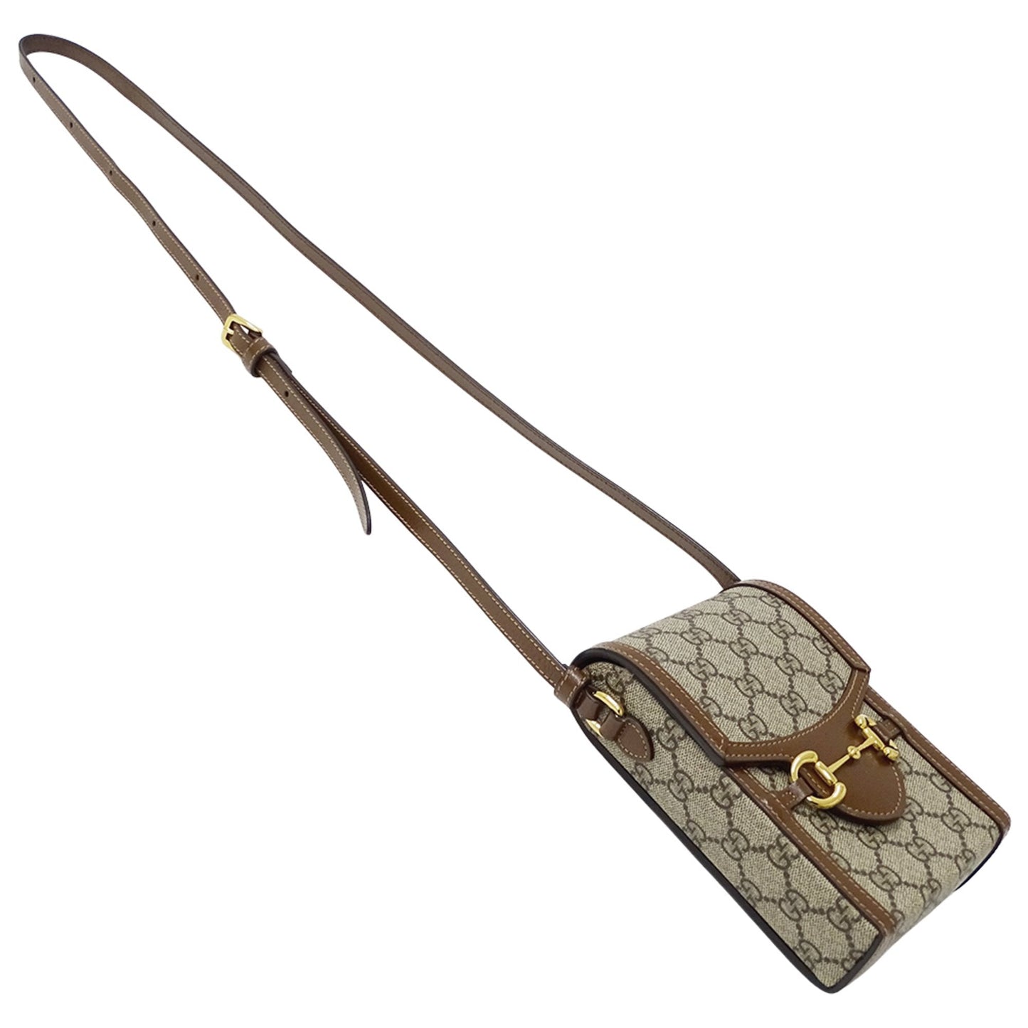 Gucci Beige Brown Gg Supreme Shoulder Bag ( )
