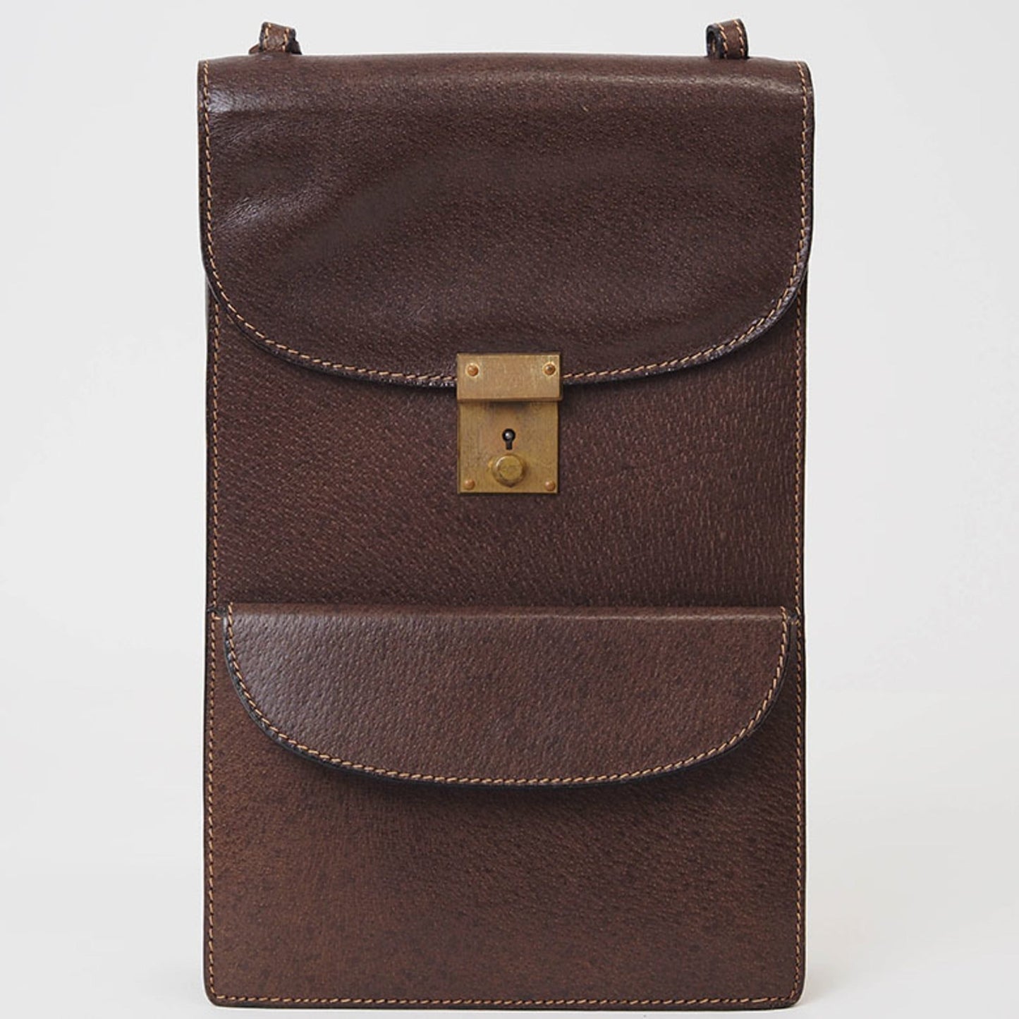 Gucci Brown Leather Shoulder Bag ( )