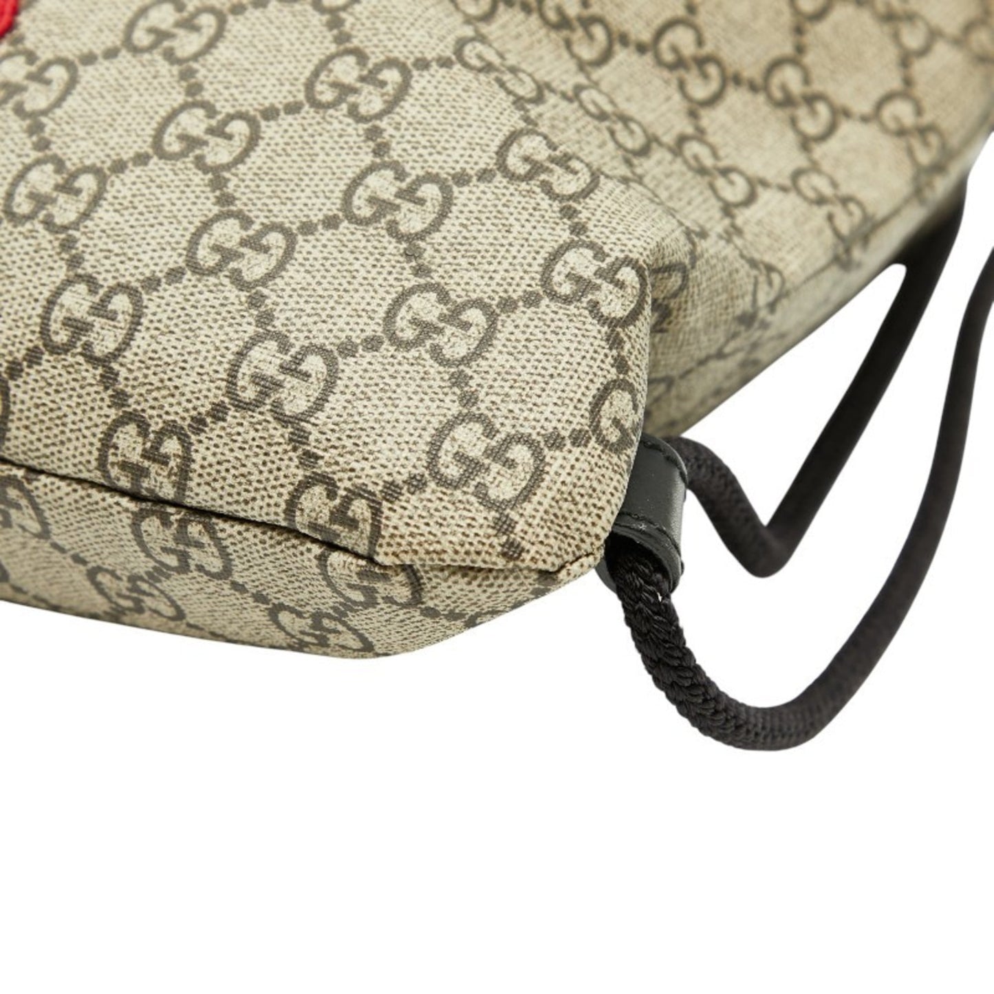 Gucci Beige Black Pvc Nylon Backpack ( )