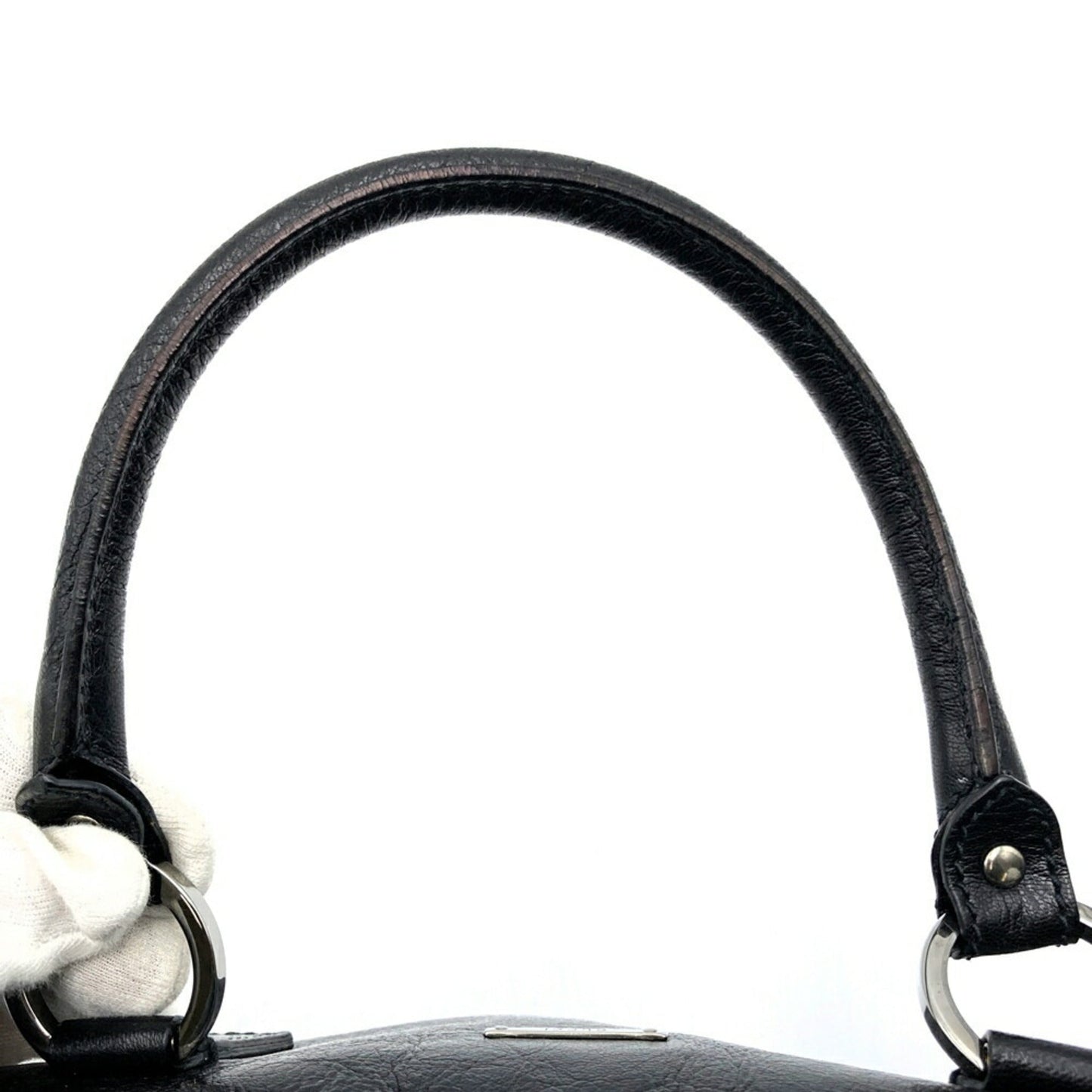 Gucci Black Leather Handbag ( )
