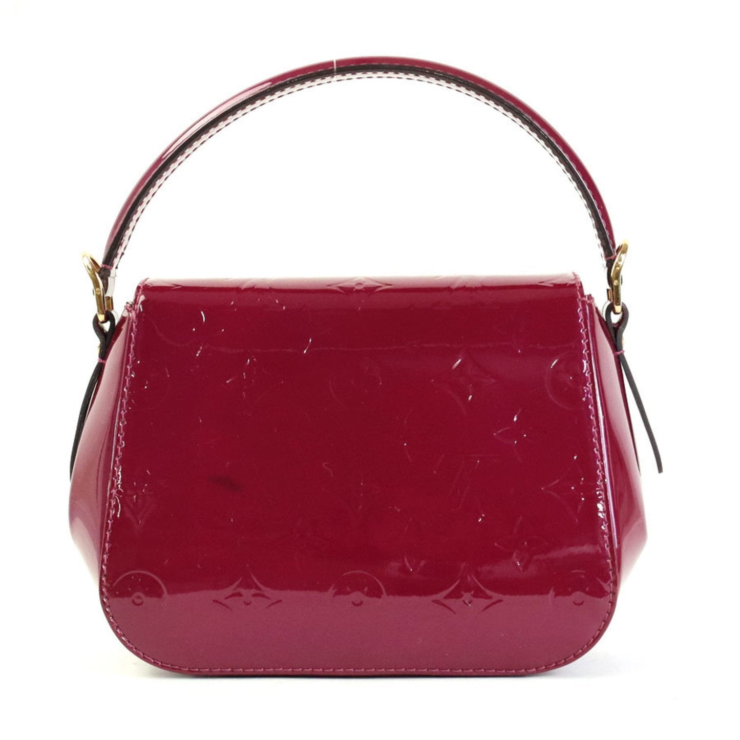 LOUIS VUITTON Handbag Crossbody Shoulder Bag Monogram Vernis Pasadena Patent Leather Purple Gold Women's