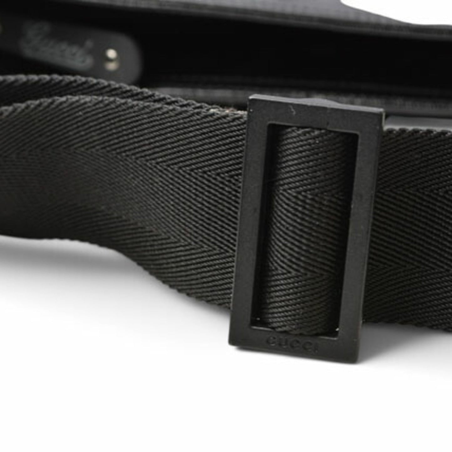 Gucci Black Coated Canvas Shoulder Bag ( )