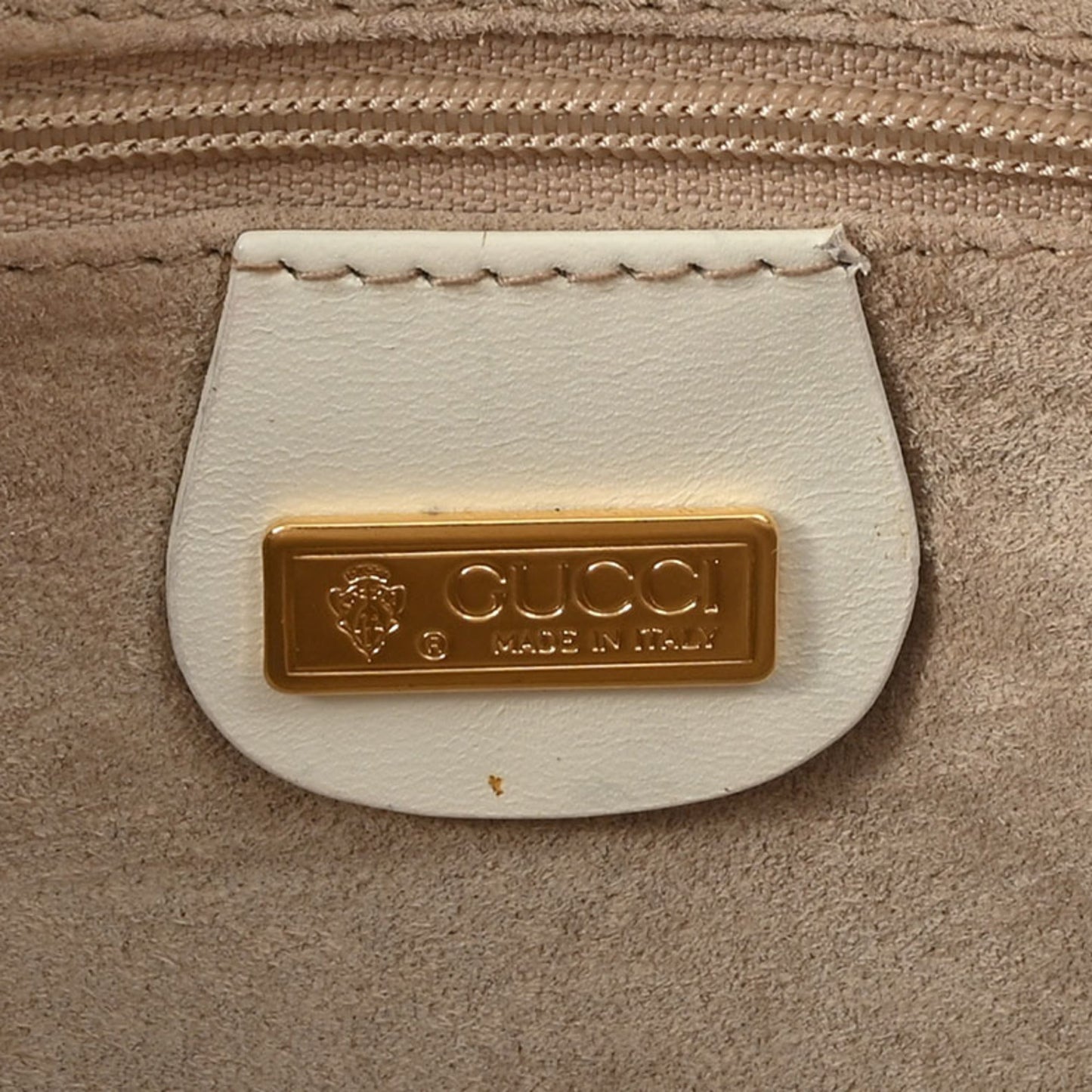 Gucci White Leather Pochette Shoulder Bag ( )