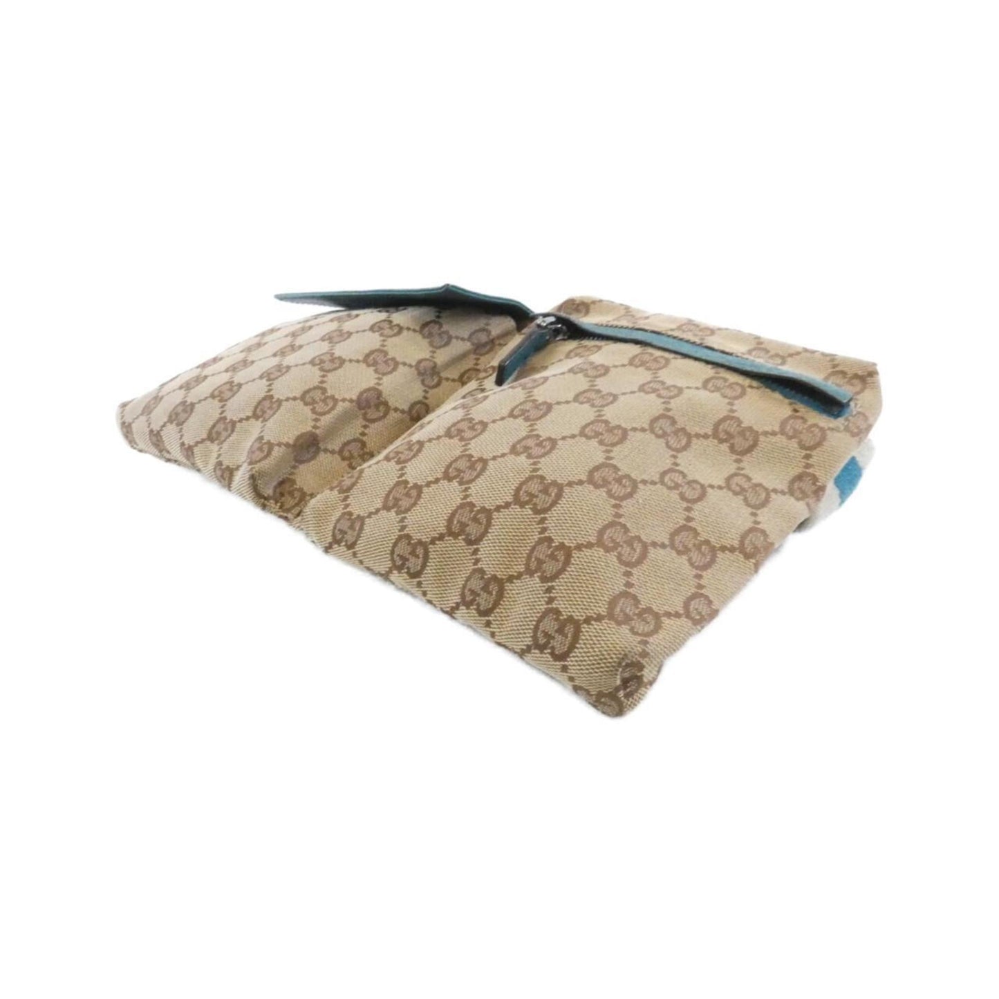 Gucci Beige Blue Gg Canvas Fanny Pack ( )