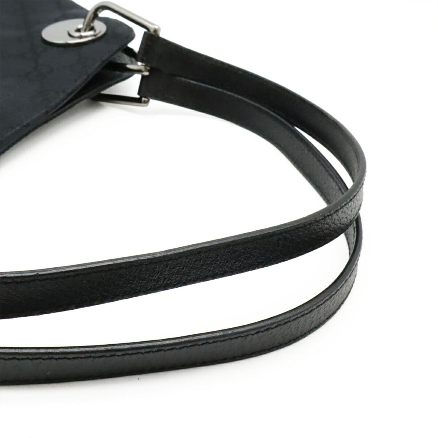 Gucci Black Gg Canvas Shoulder Bag Tote Bag ( )