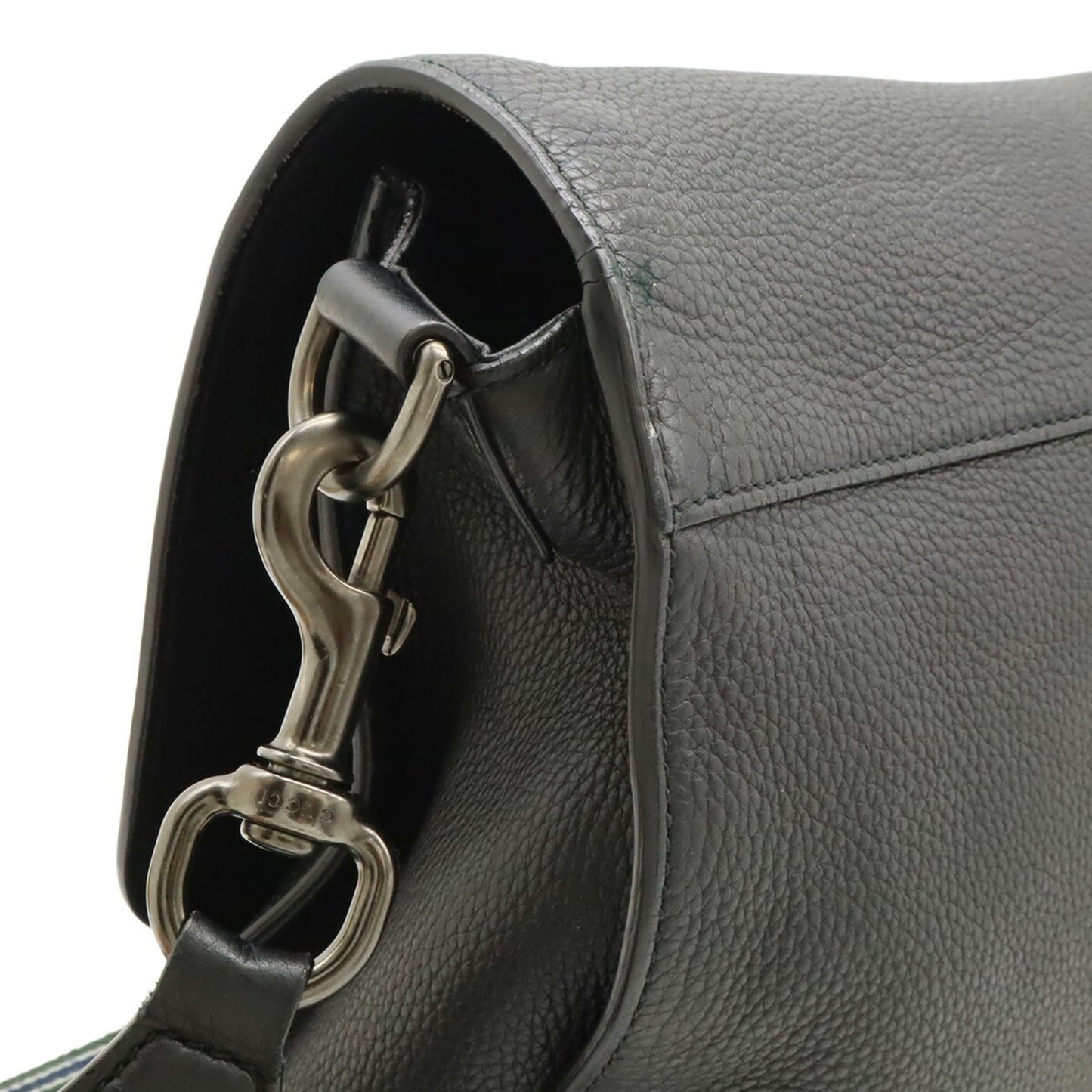 Gucci Black Leather Shoulder Bag ( )