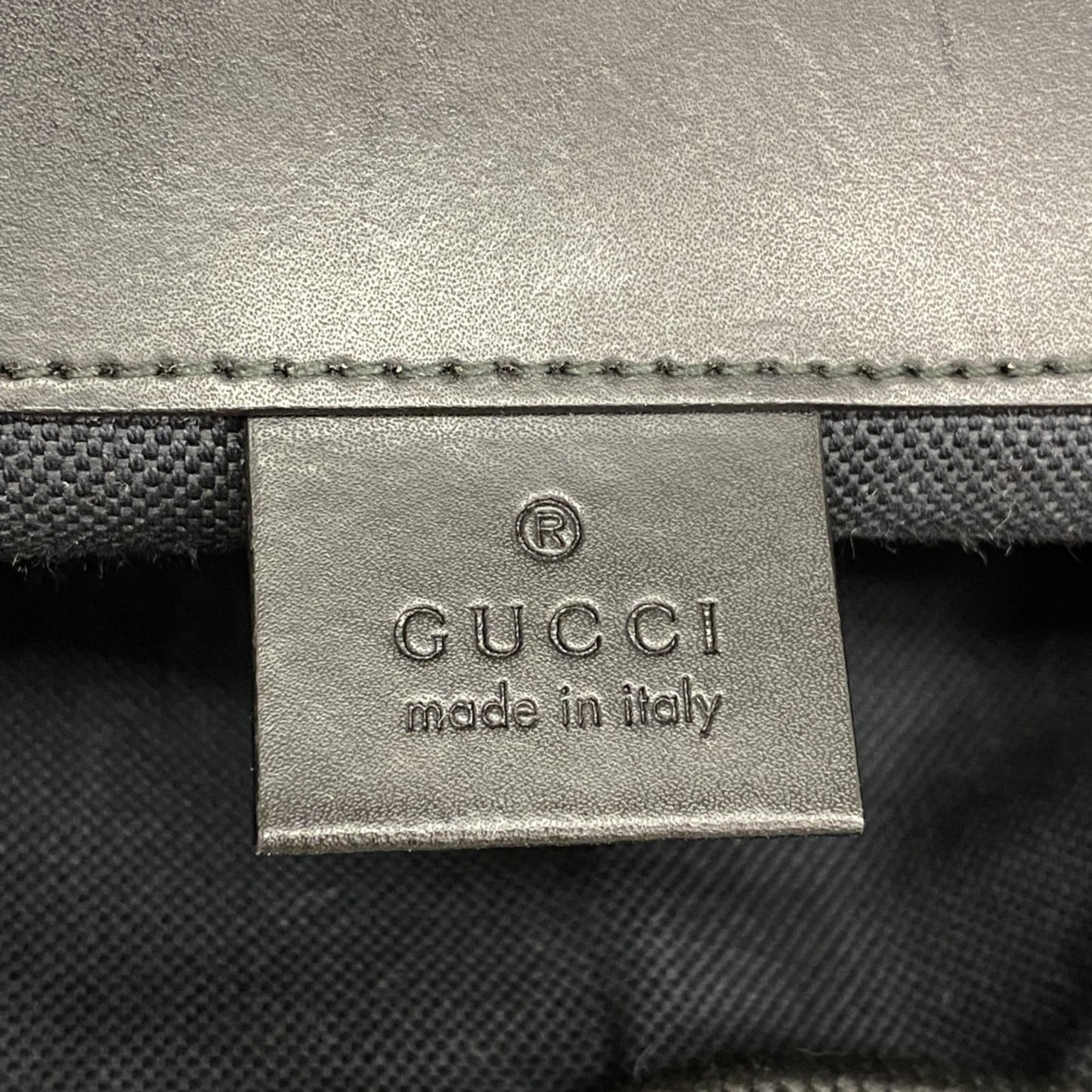 Gucci Black Pvc Backpack ( )
