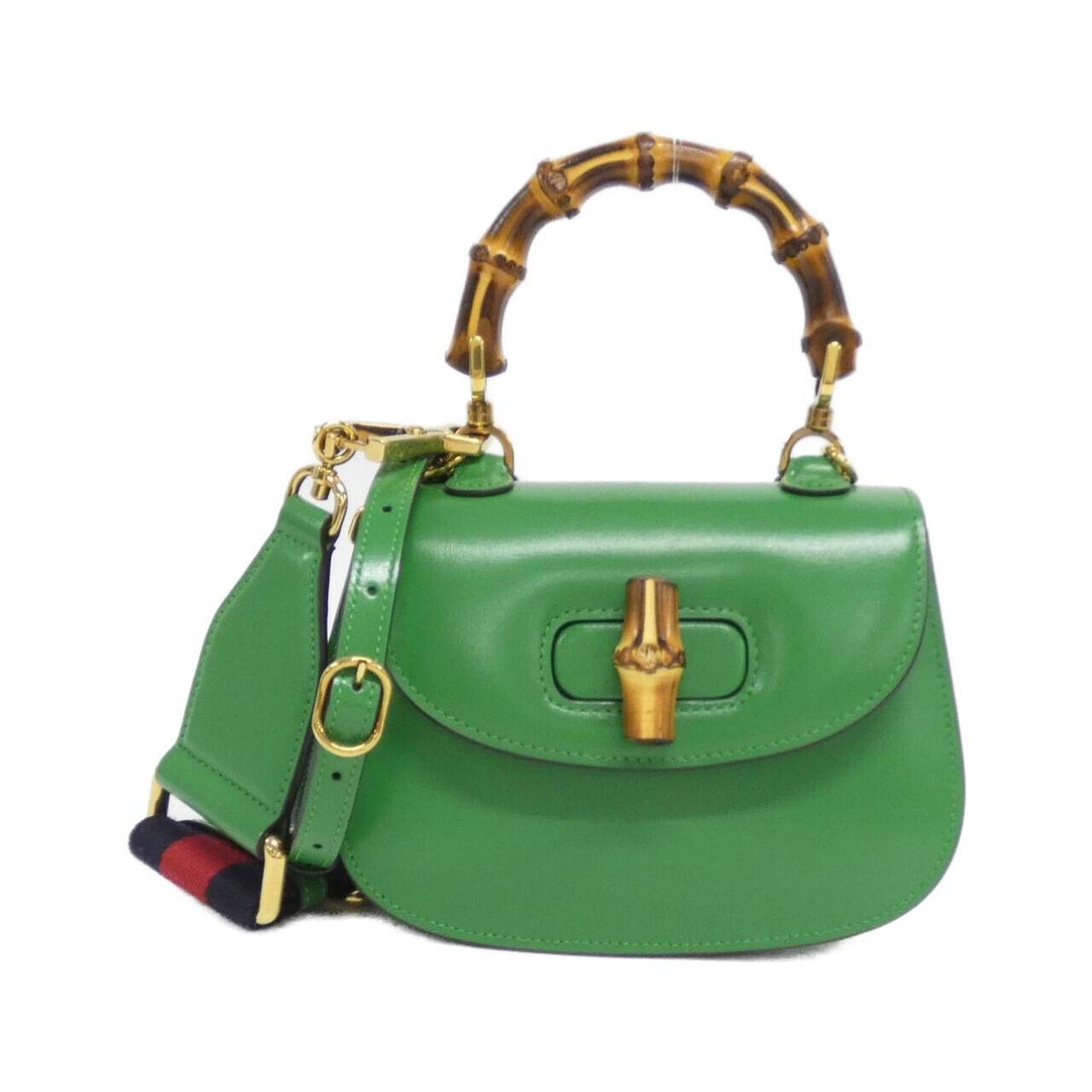 Gucci Green Leather Handbag ( )
