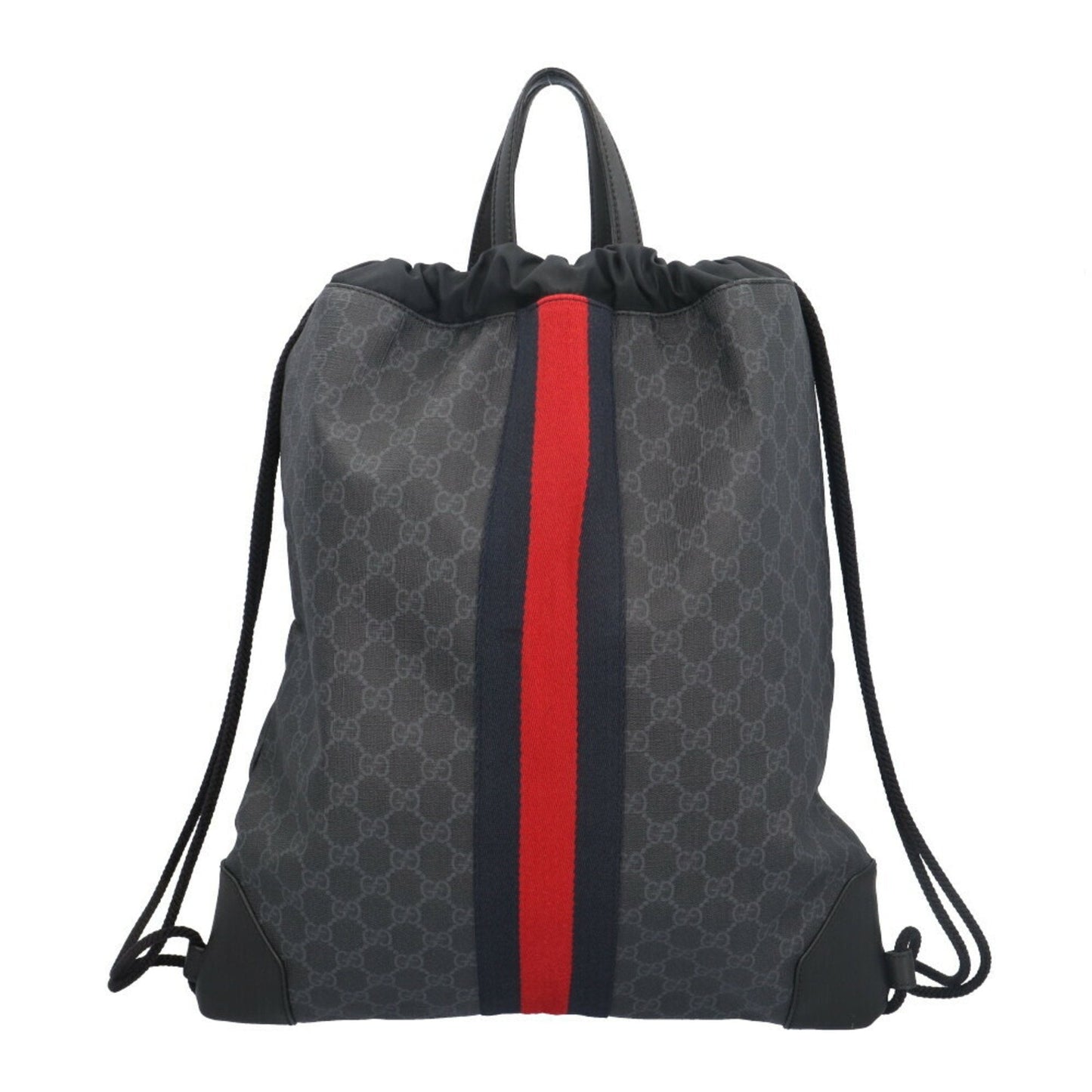 Gucci Black Navy Red Color Gg Supreme Backpack ( )