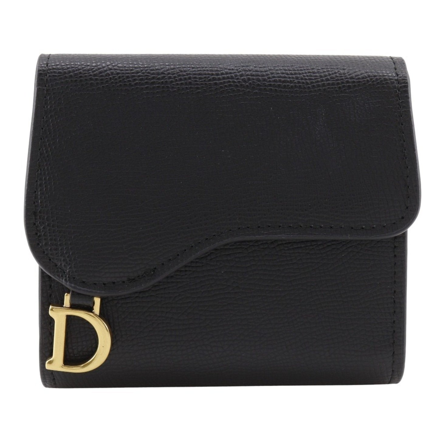 Christian Dior Black Leather Wallet (Tri-Fold) ()