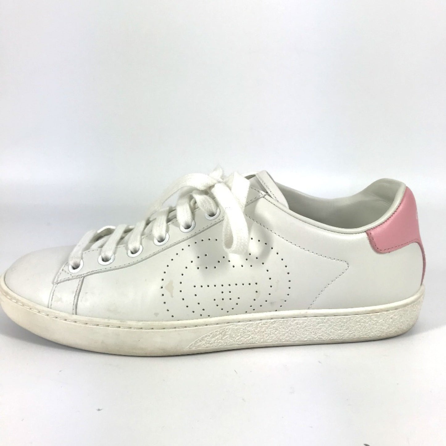 Gucci Pink White Sneakers ( )