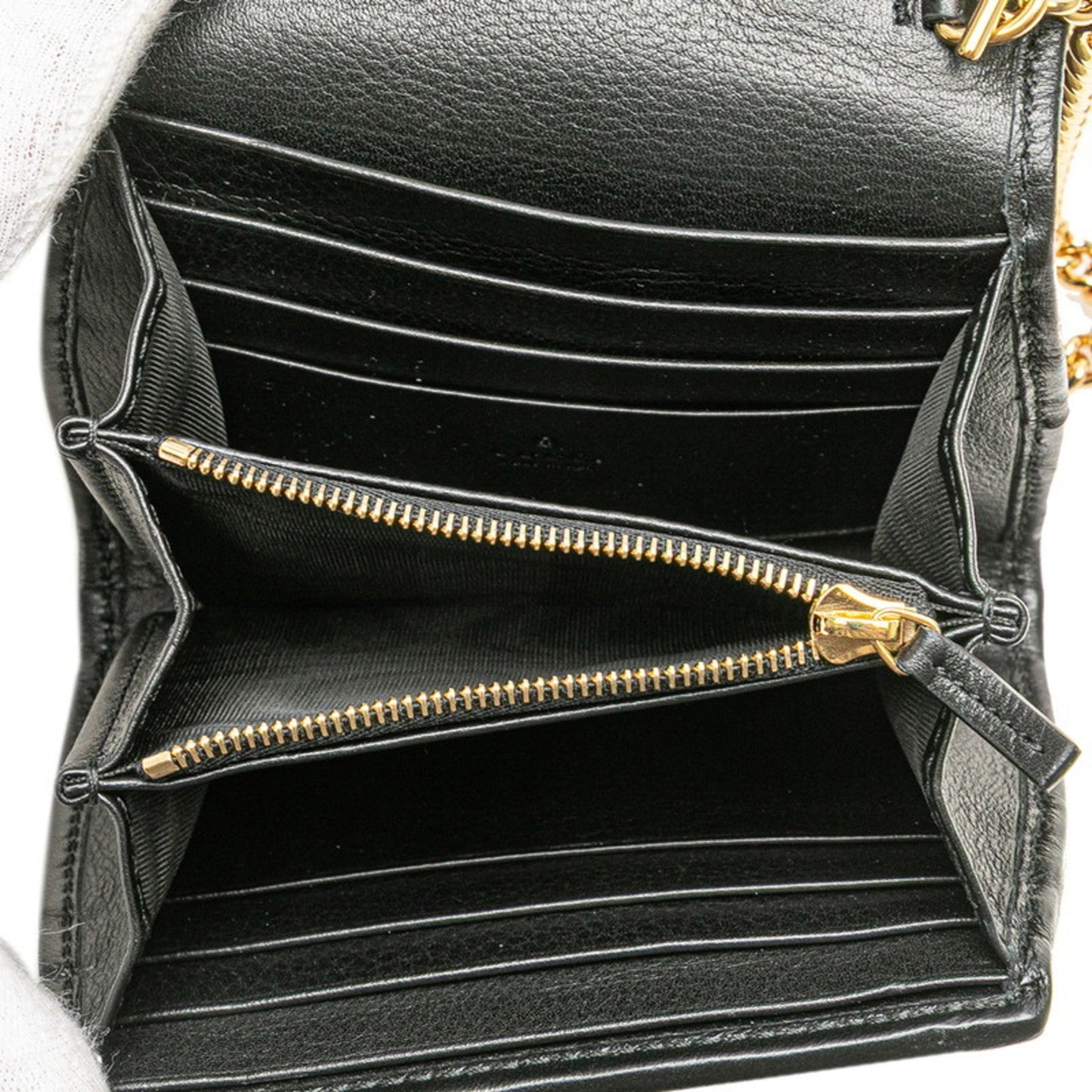Gucci Black Chain/Shoulder Wallet ( )