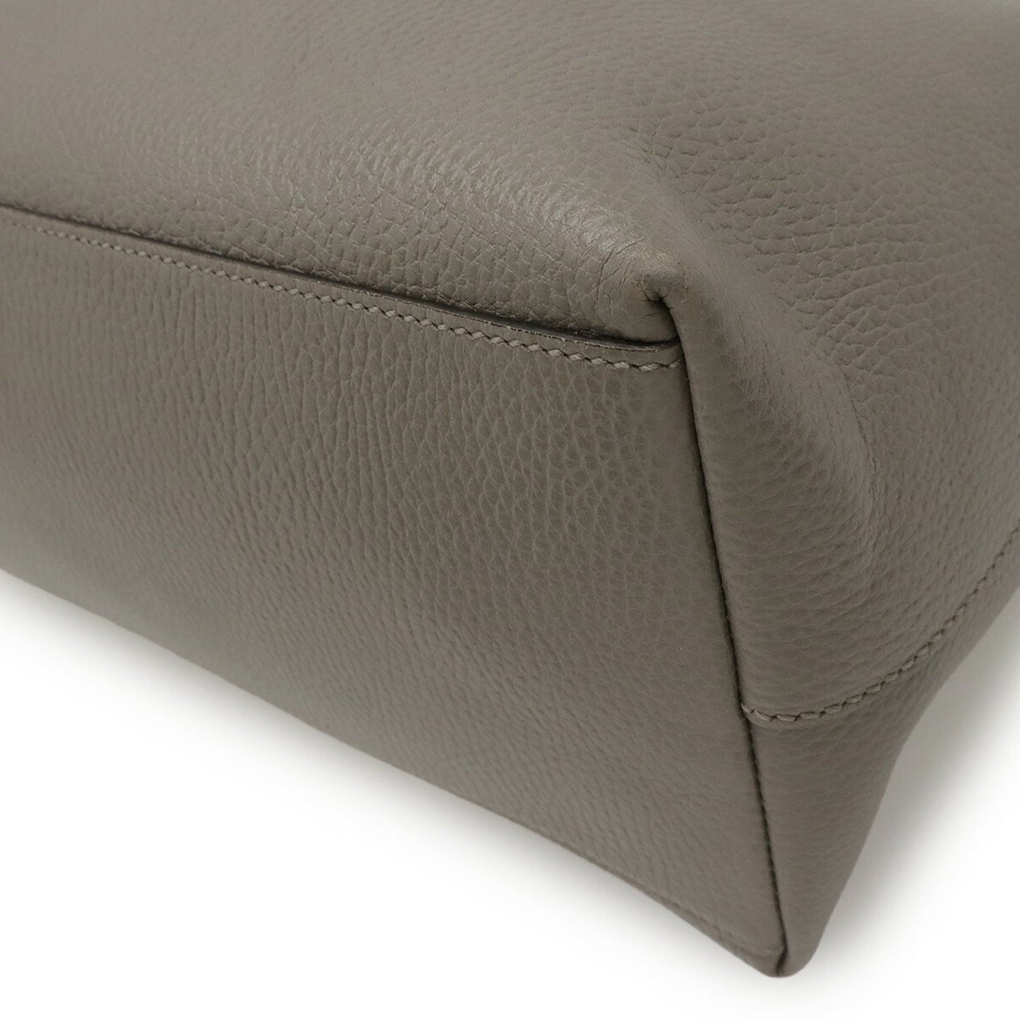 Gucci Gray Leather Handbag Shoulder Bag ( )