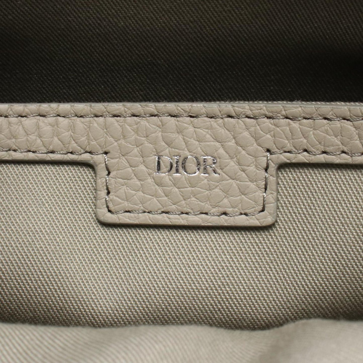 Christian Dior Beige Leather Messenger Bag Shoulder Bag ()