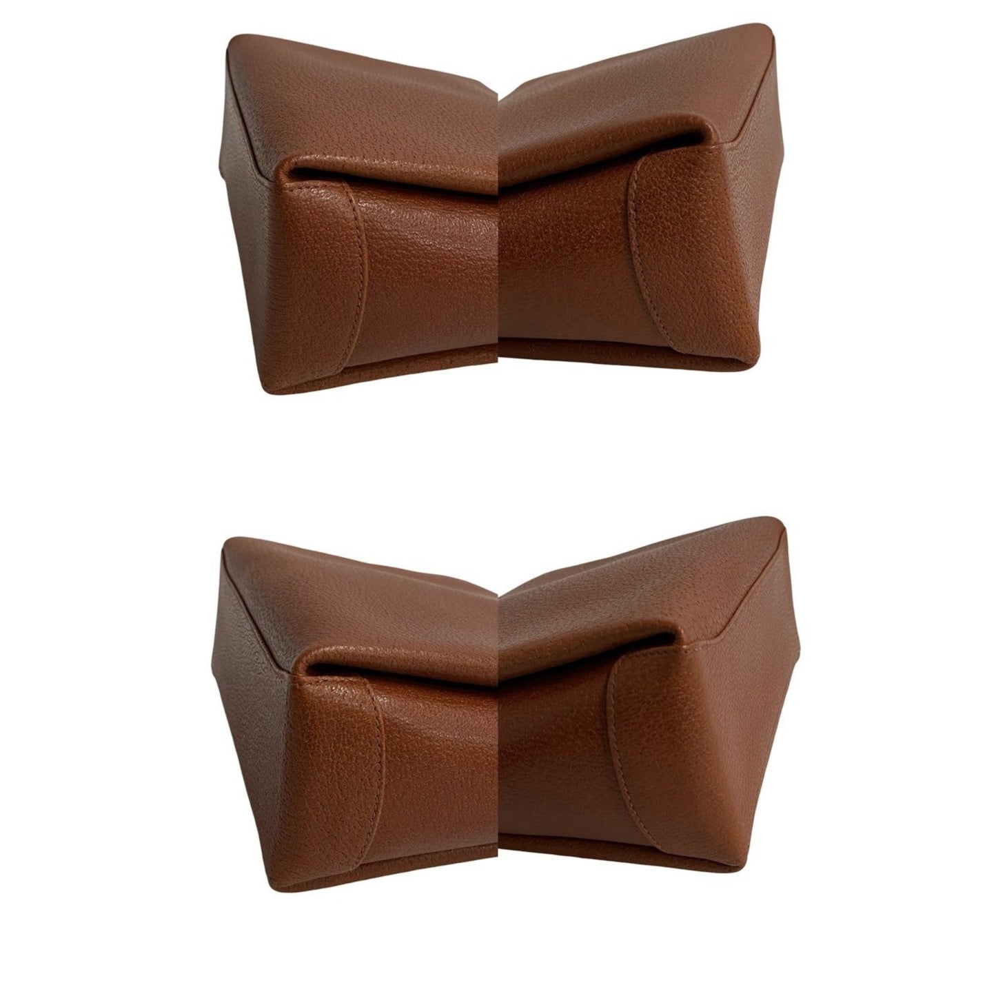 Gucci Brown Leather Handbag Tote Bag ( )