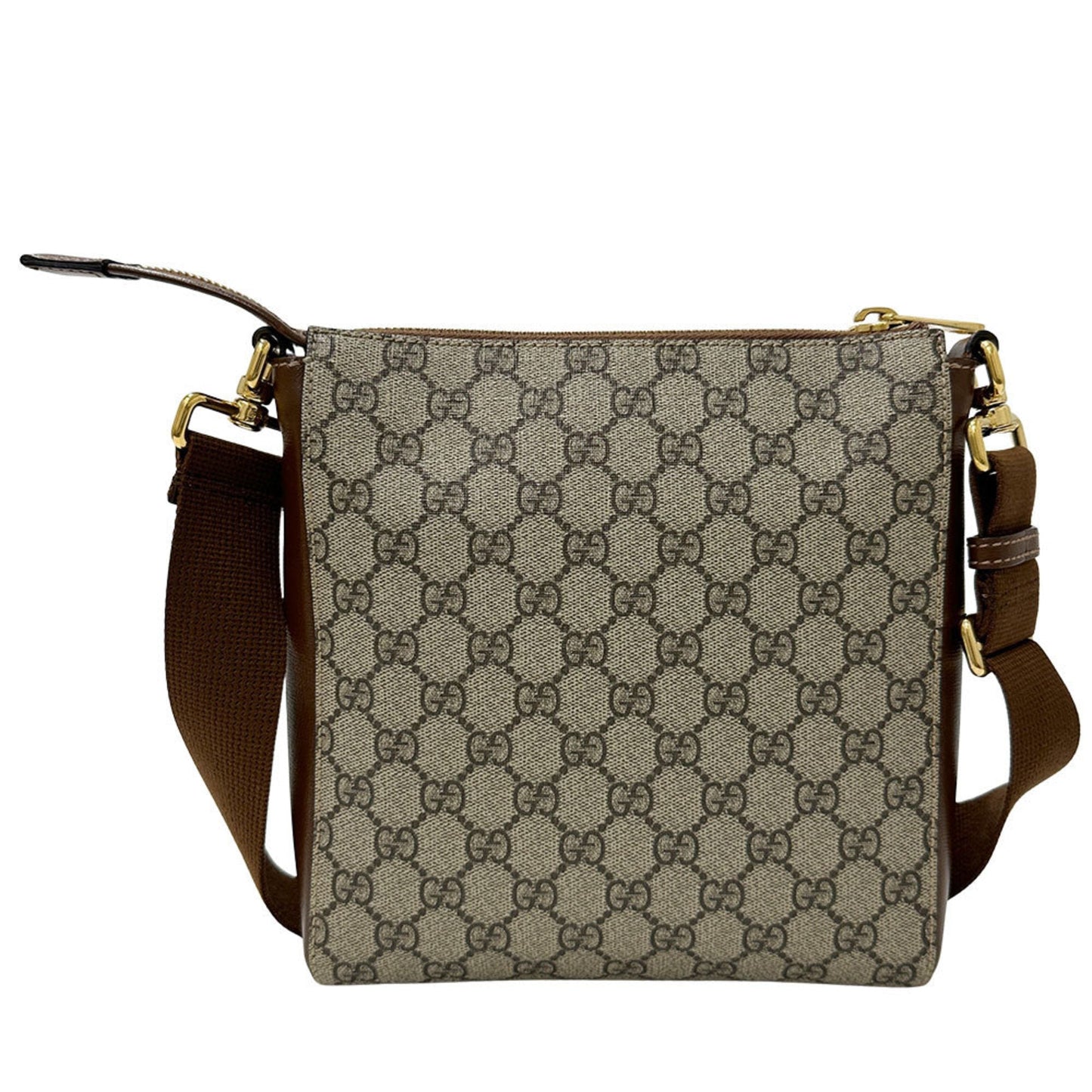 Gucci Black Brown Gg Supreme Shoulder Bag ( )
