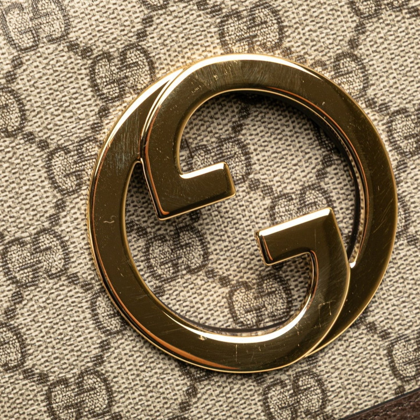 Gucci Beige Brown Pvc Leather Fanny Pack Sling Bag ( )