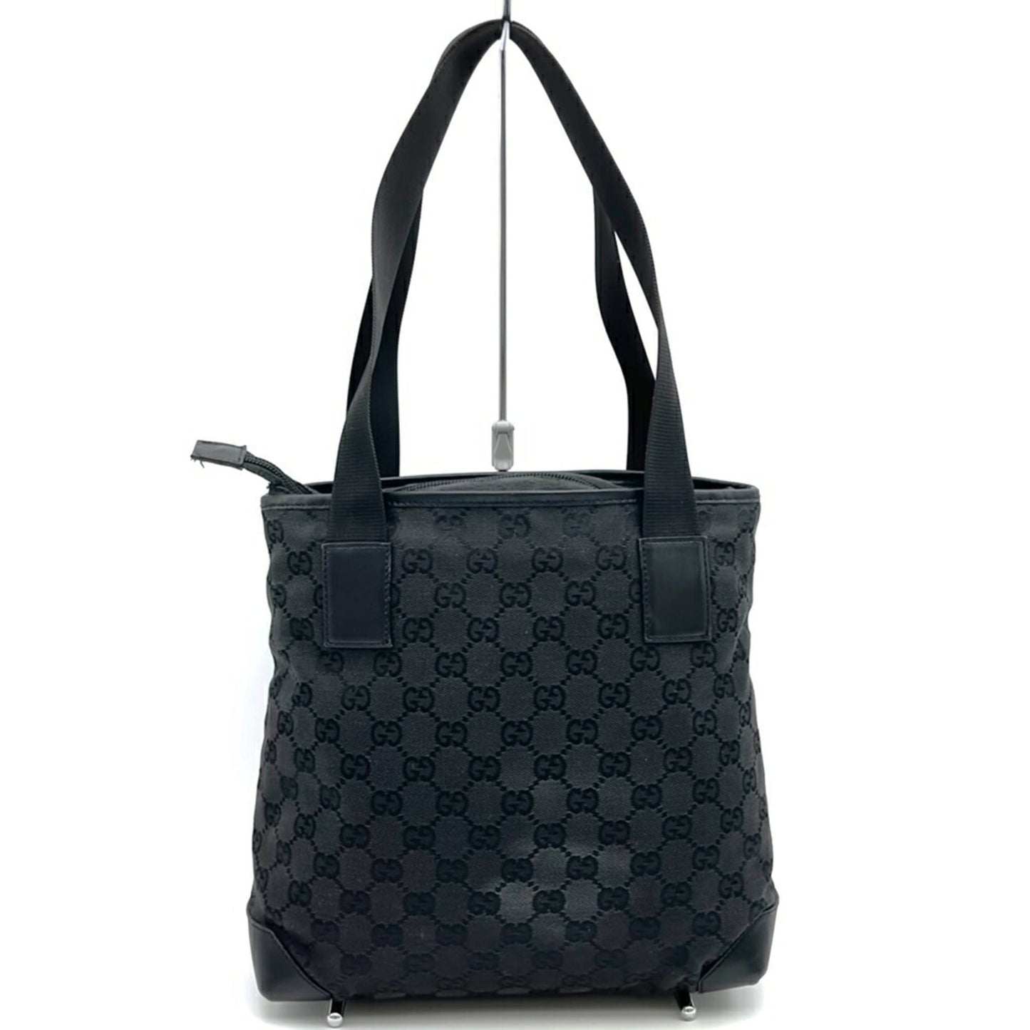 Gucci Black Gg Canvas Tote Bag ( )