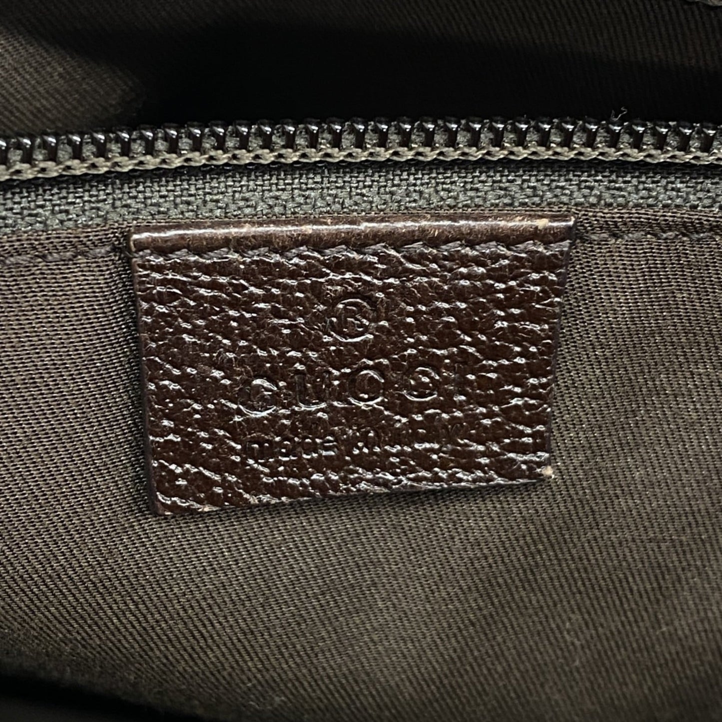 Gucci Brown Canvas Shoulder Bag ( )