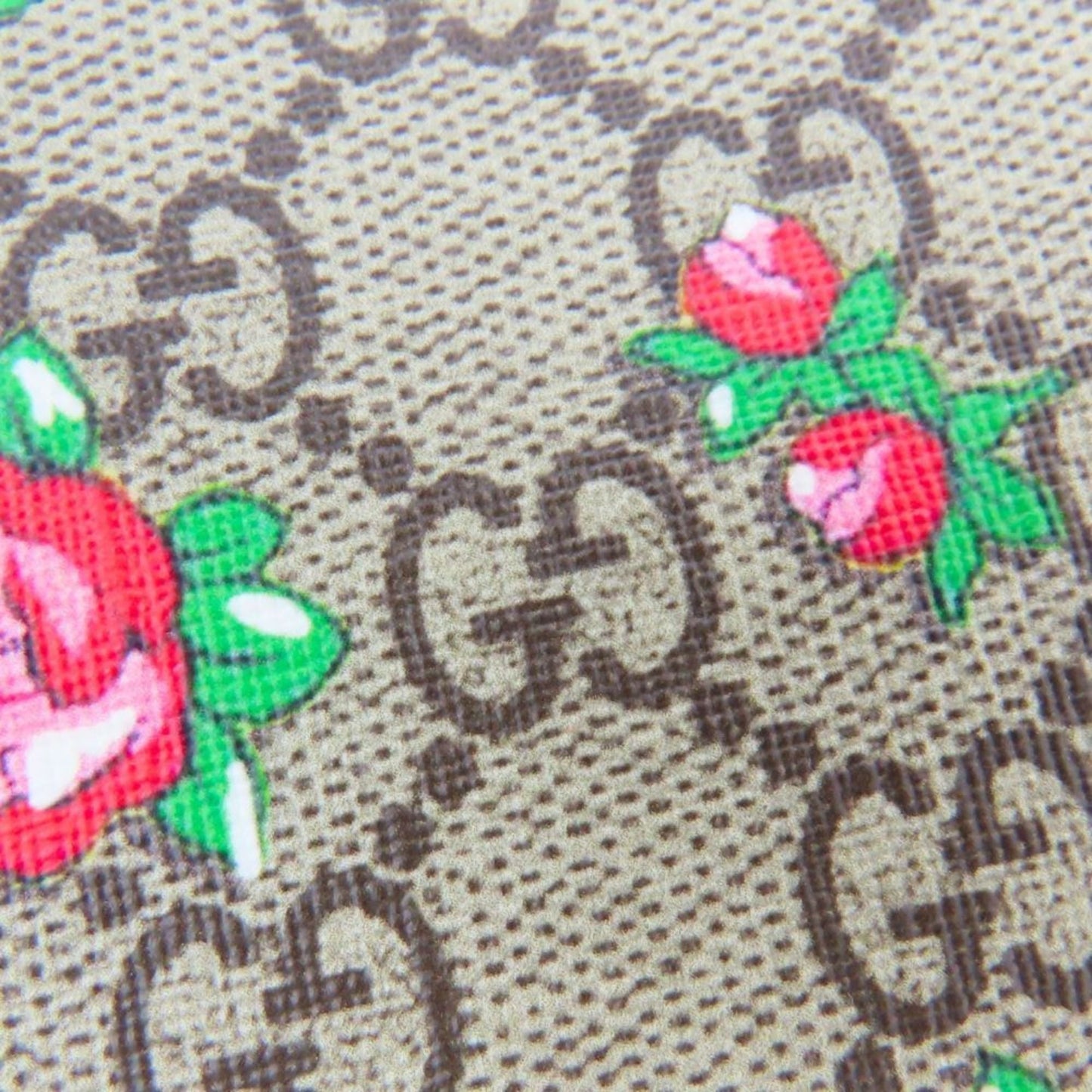 Gucci Beige Rose Pink Gg Supreme Leather Tote Bag ( )