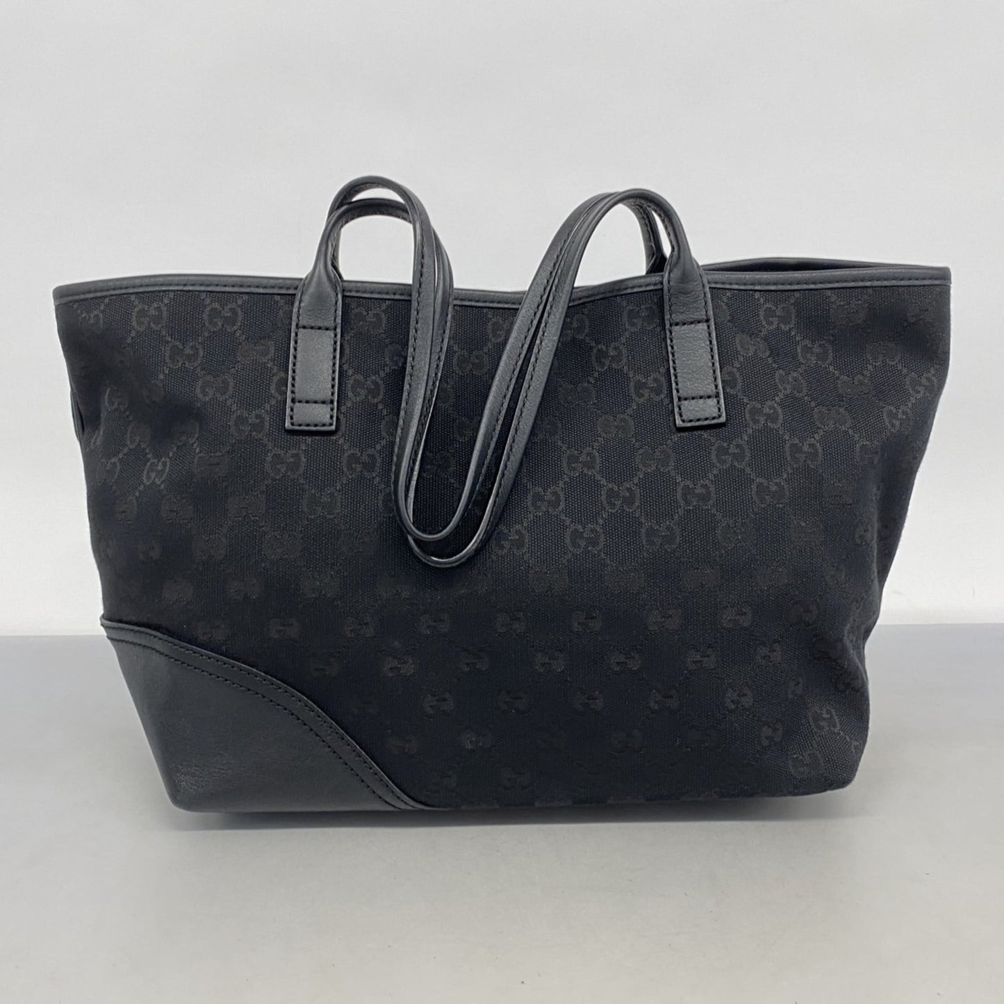 Gucci Black Canvas Tote Bag ( )