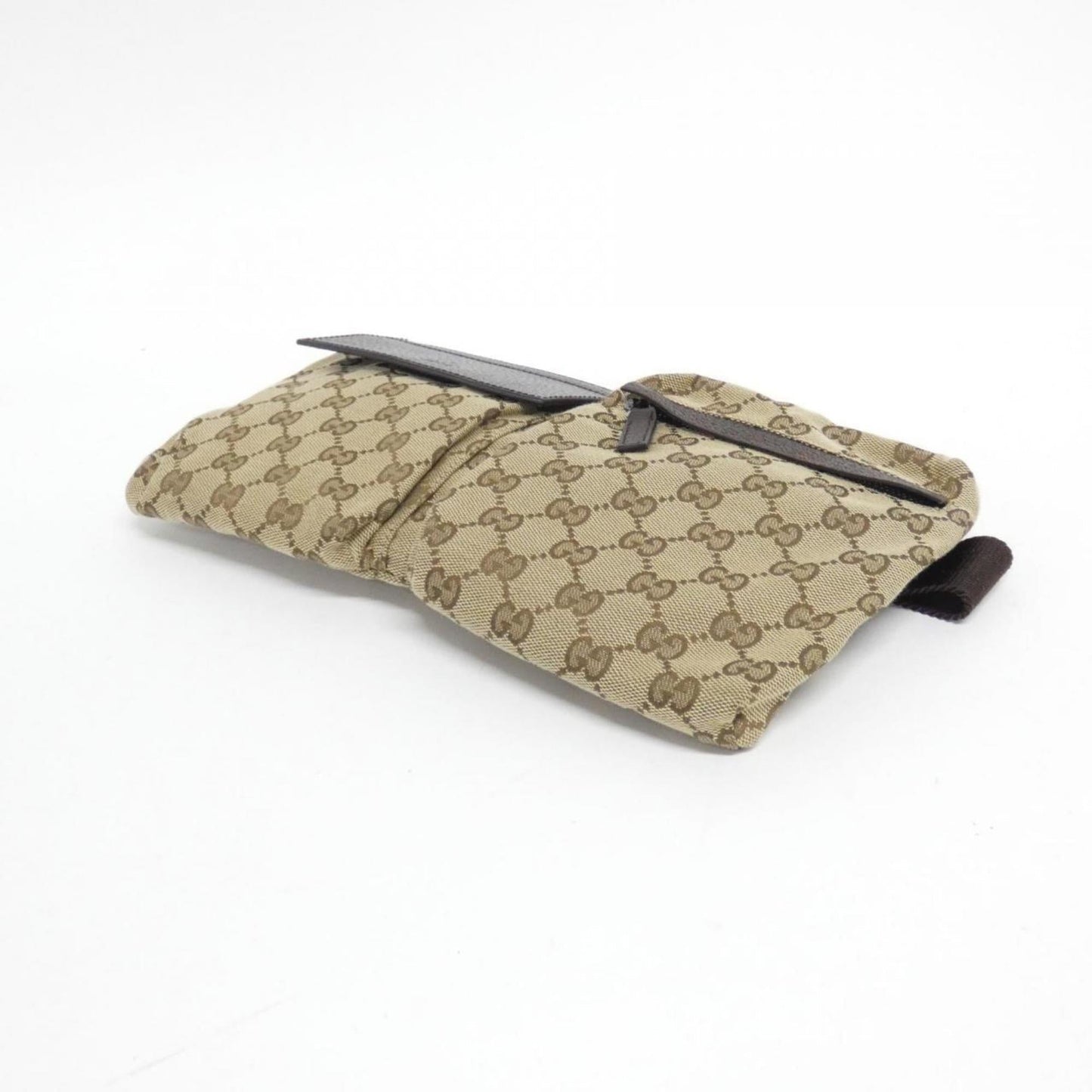 Gucci Beige Brown Gg Canvas Fanny Pack ( )