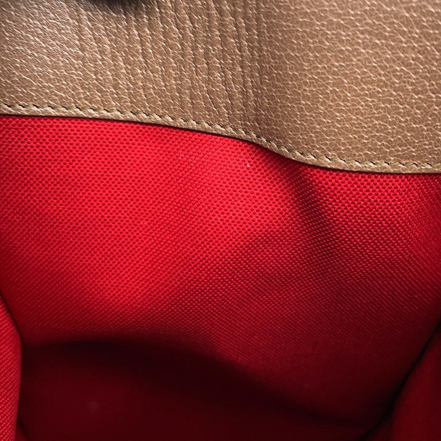 Gucci Multi-Color Red Brown Tweed Leather Shoulder Bag Tote Bag ( )