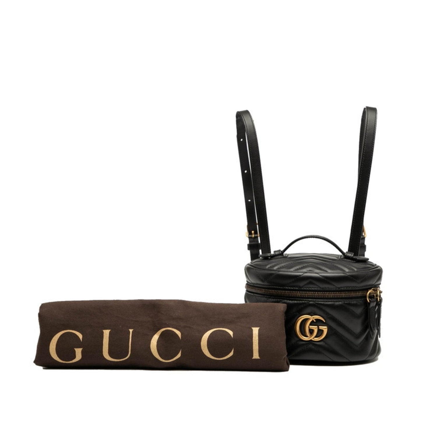 Gucci Black Leather Backpack ( )