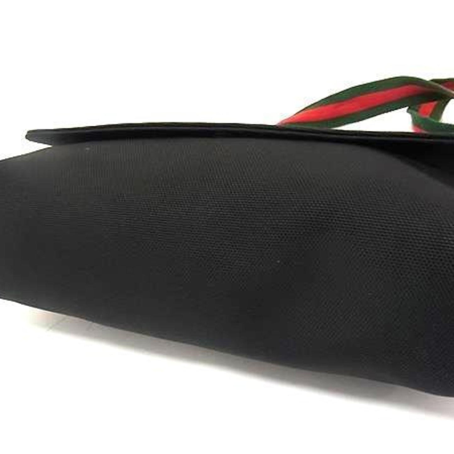 Gucci Black Canvas Leather Messenger Bag Shoulder Bag ( )