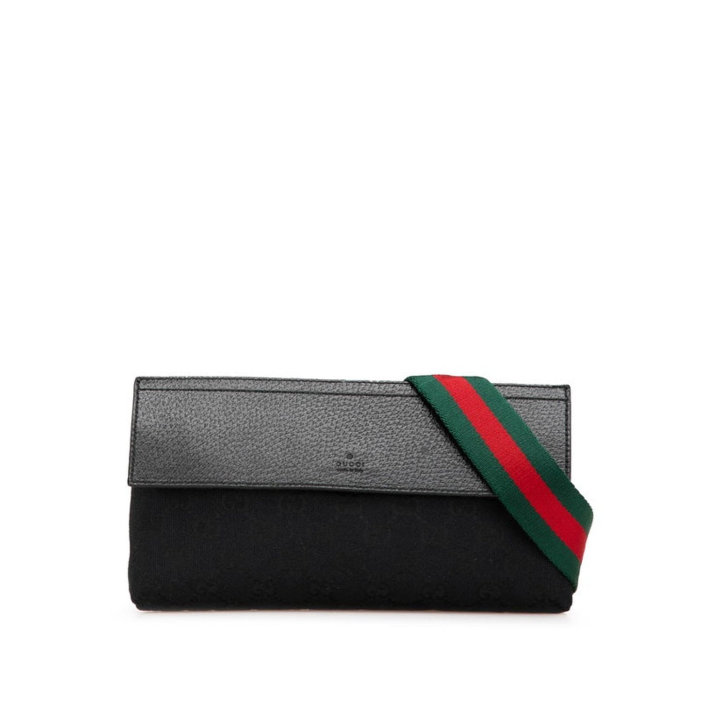 Gucci Black Canvas Leather Fanny Pack ( )