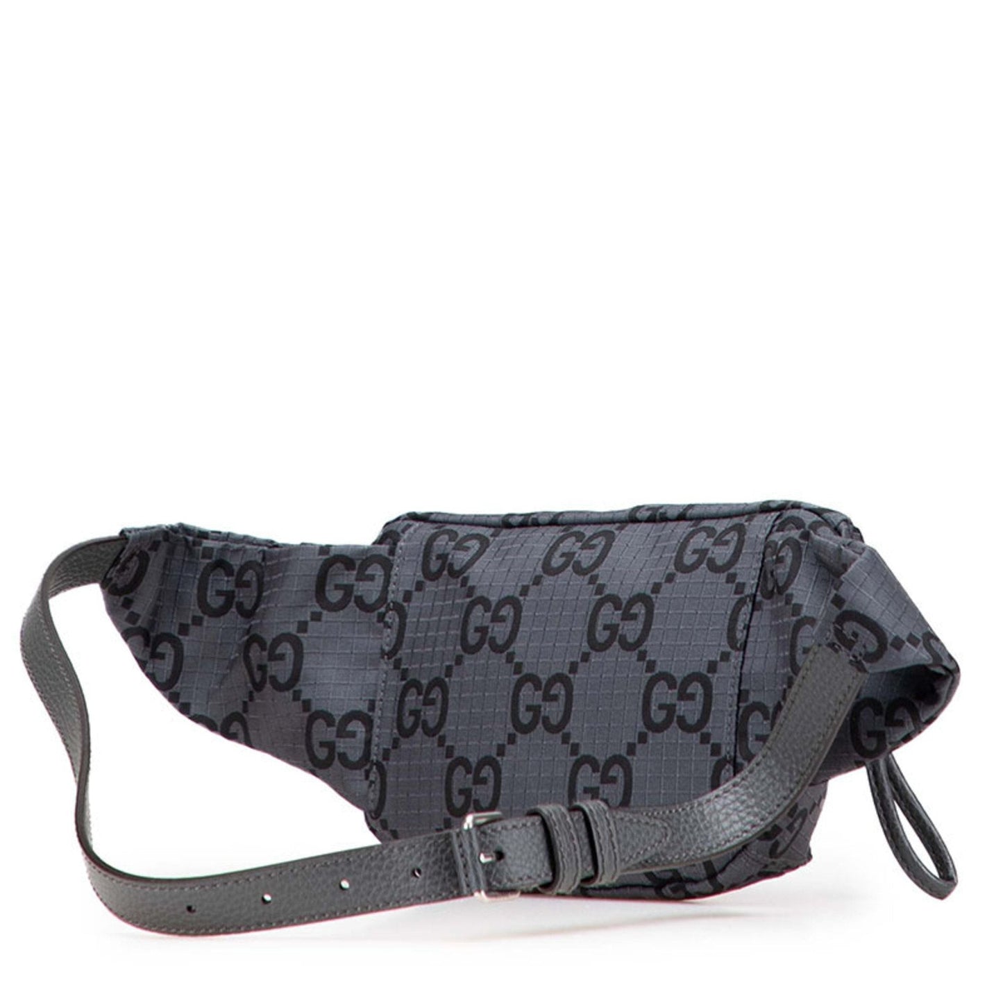 Gucci Gray Nylon Leather Fanny Pack ( )