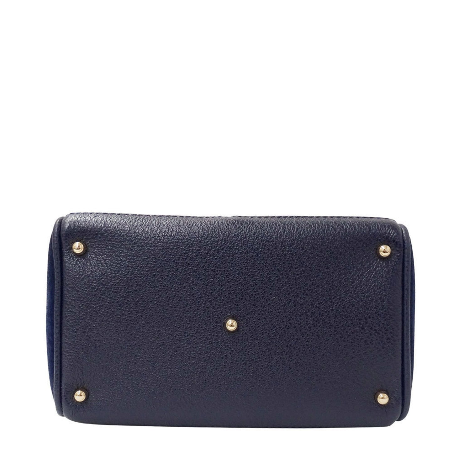 Gucci Navy Suede Handbag Shoulder Bag ( )