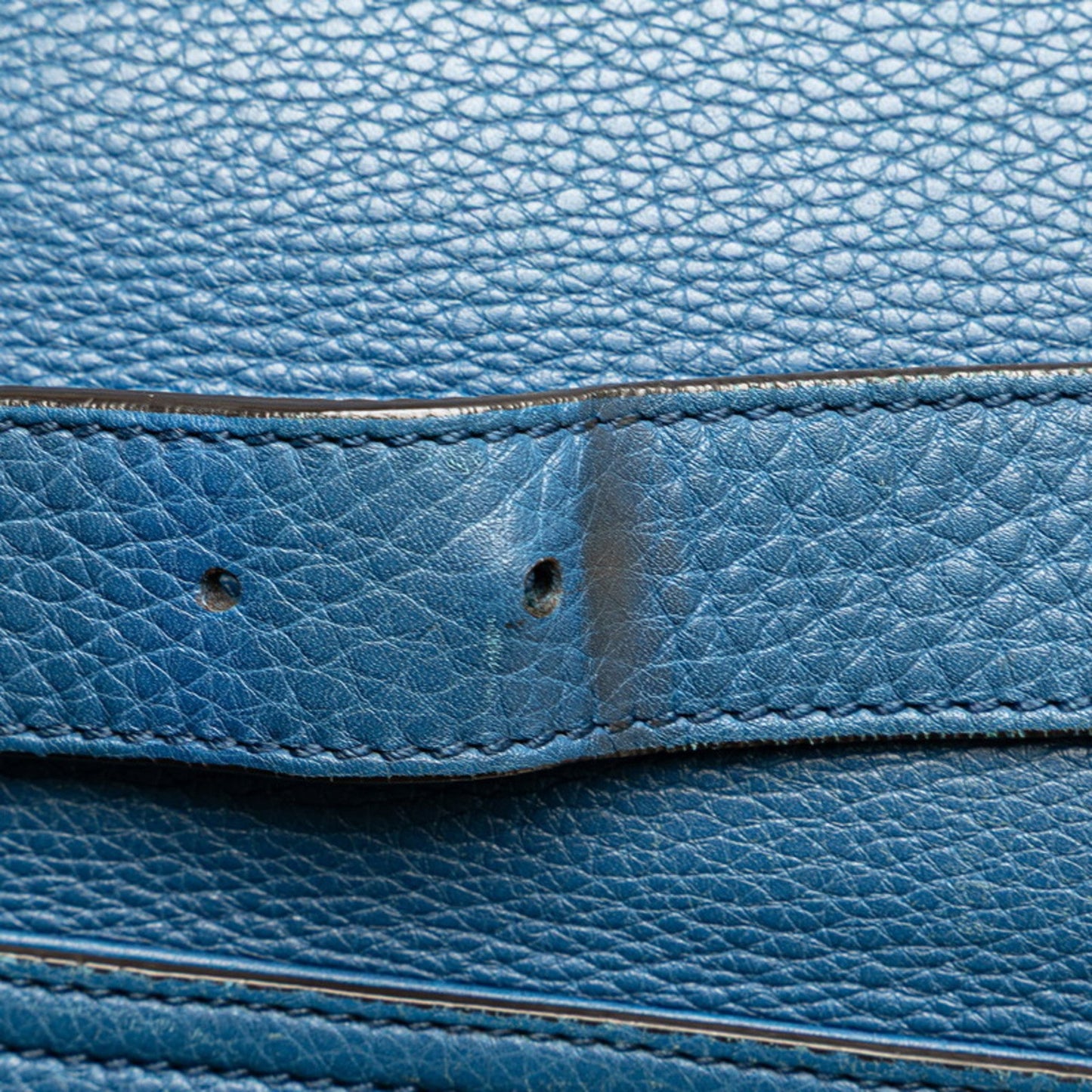 Gucci Blue Leather Shoulder Bag ( )