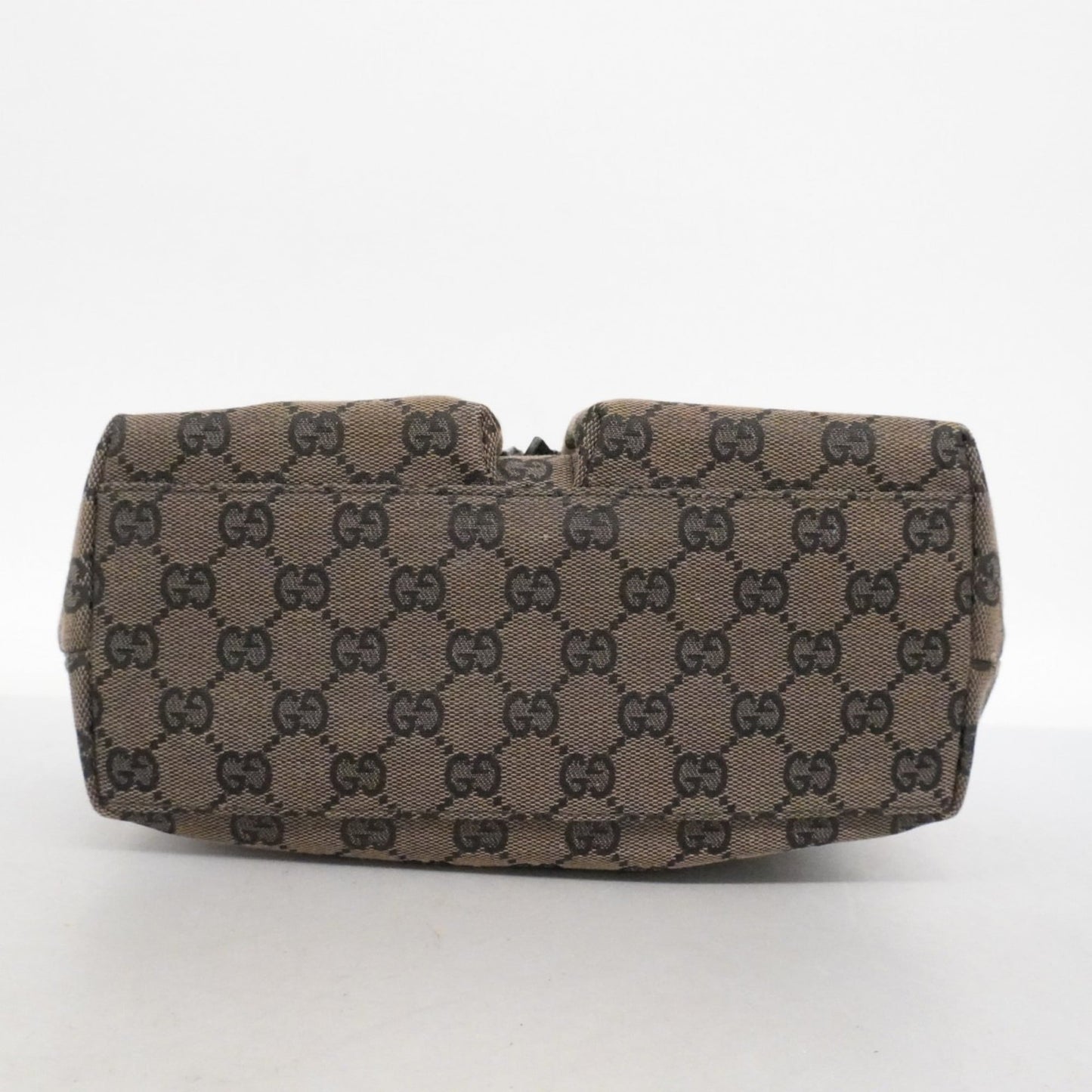 Gucci Black Brown Canvas Handbag ( )