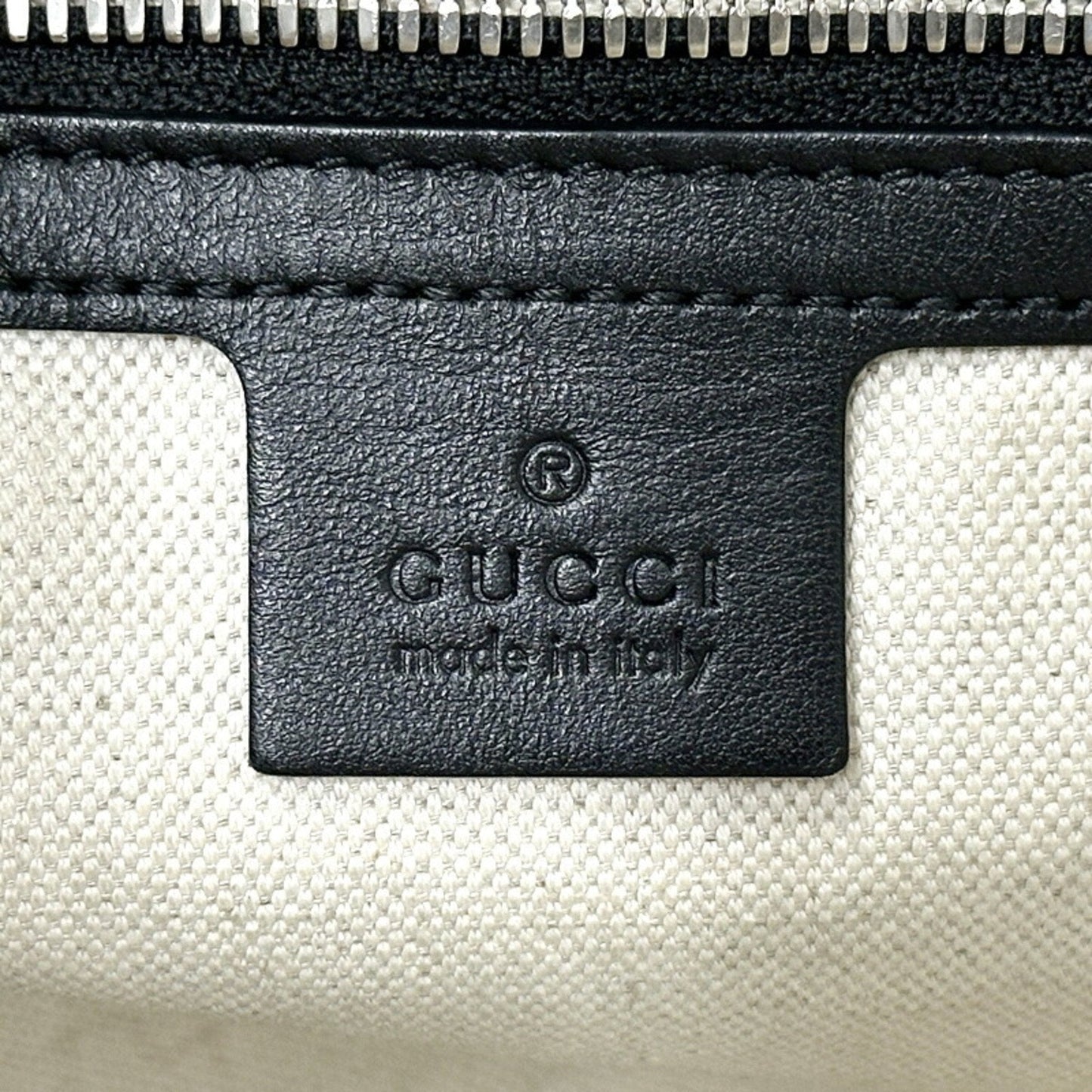 Gucci Black Leather Tote Bag ( )