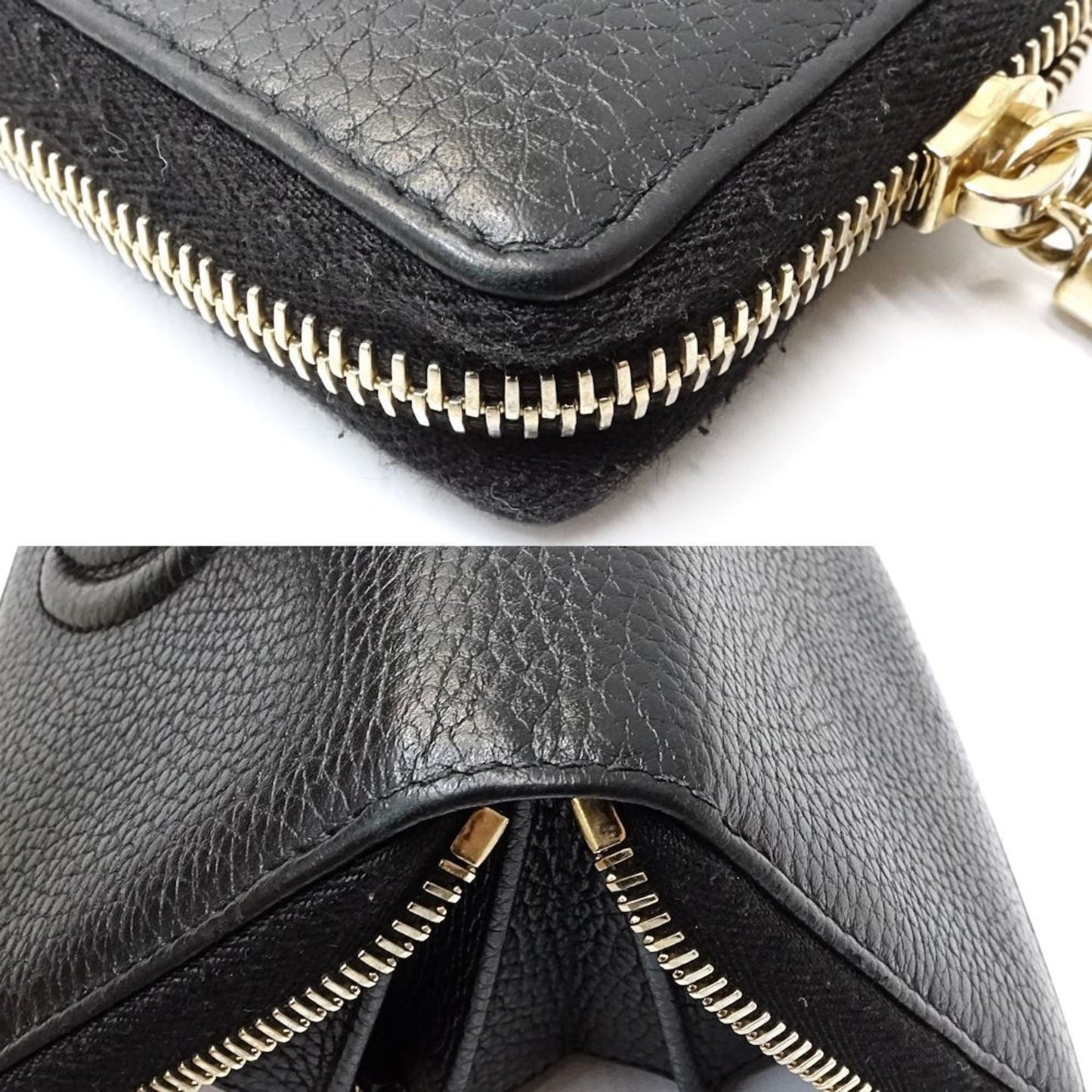 Gucci Black Leather Long Wallet (Bi-Fold) ( )