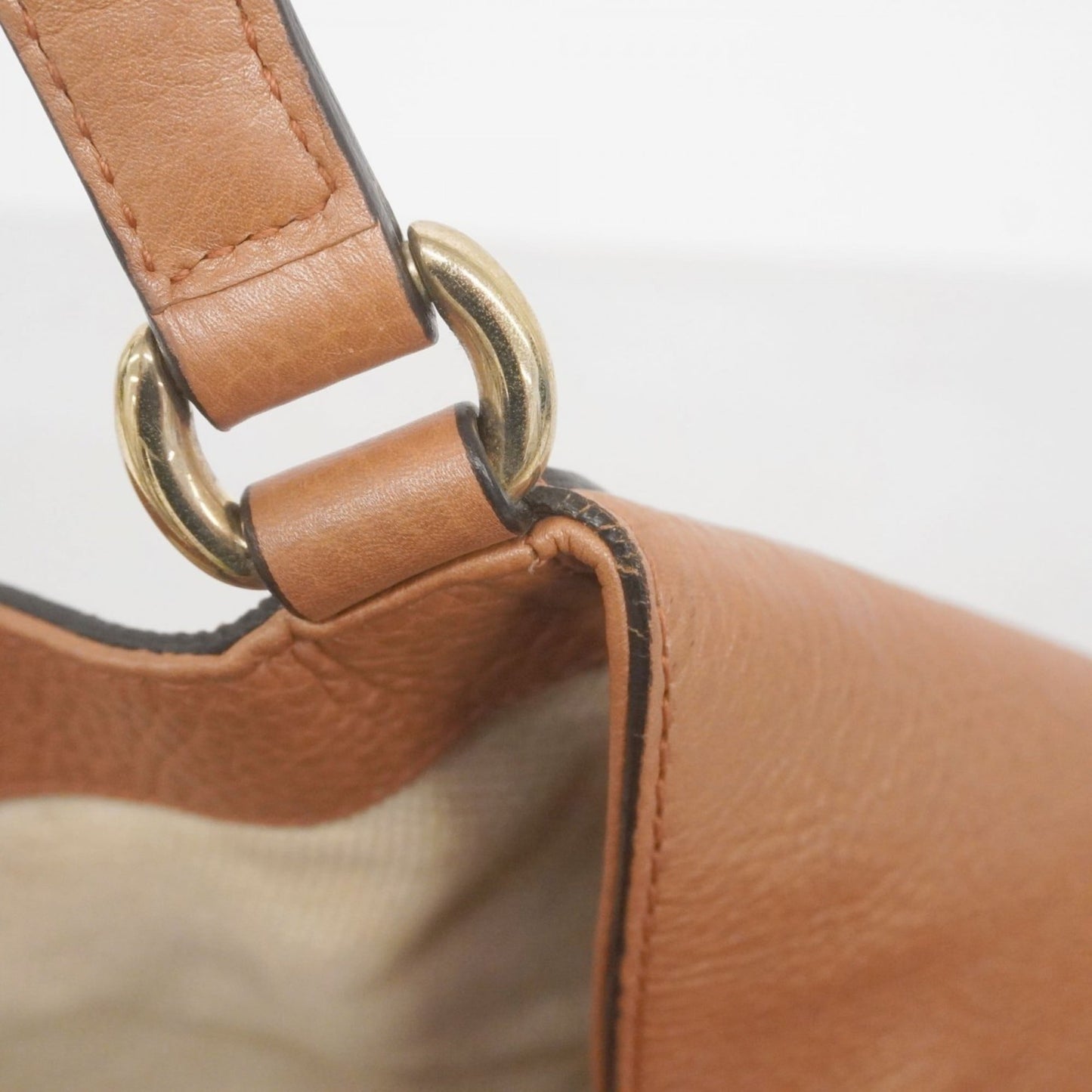 Gucci Orange Leather Tote Bag ( )